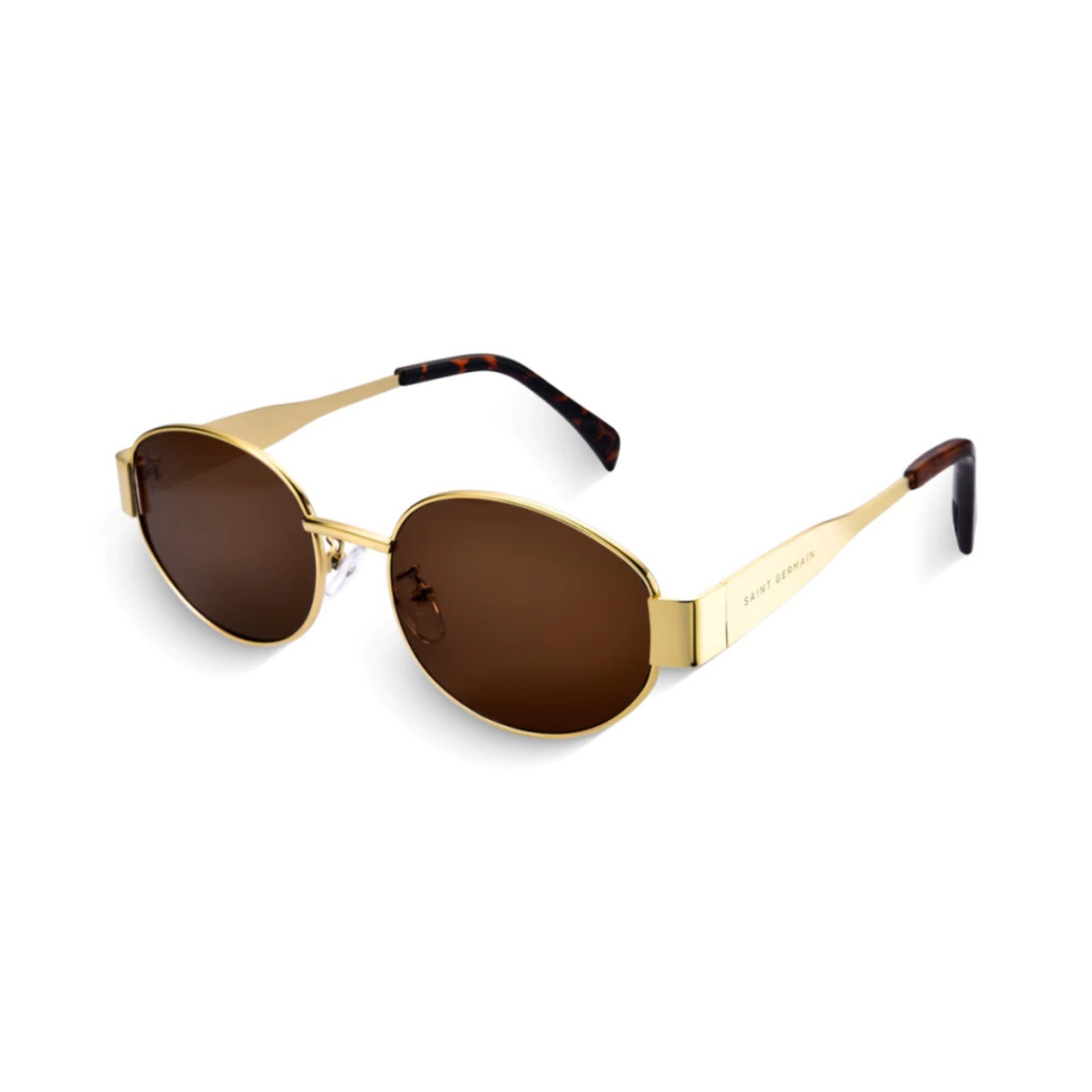 Óculos de Sol Oval Feminino Capri Marrom
