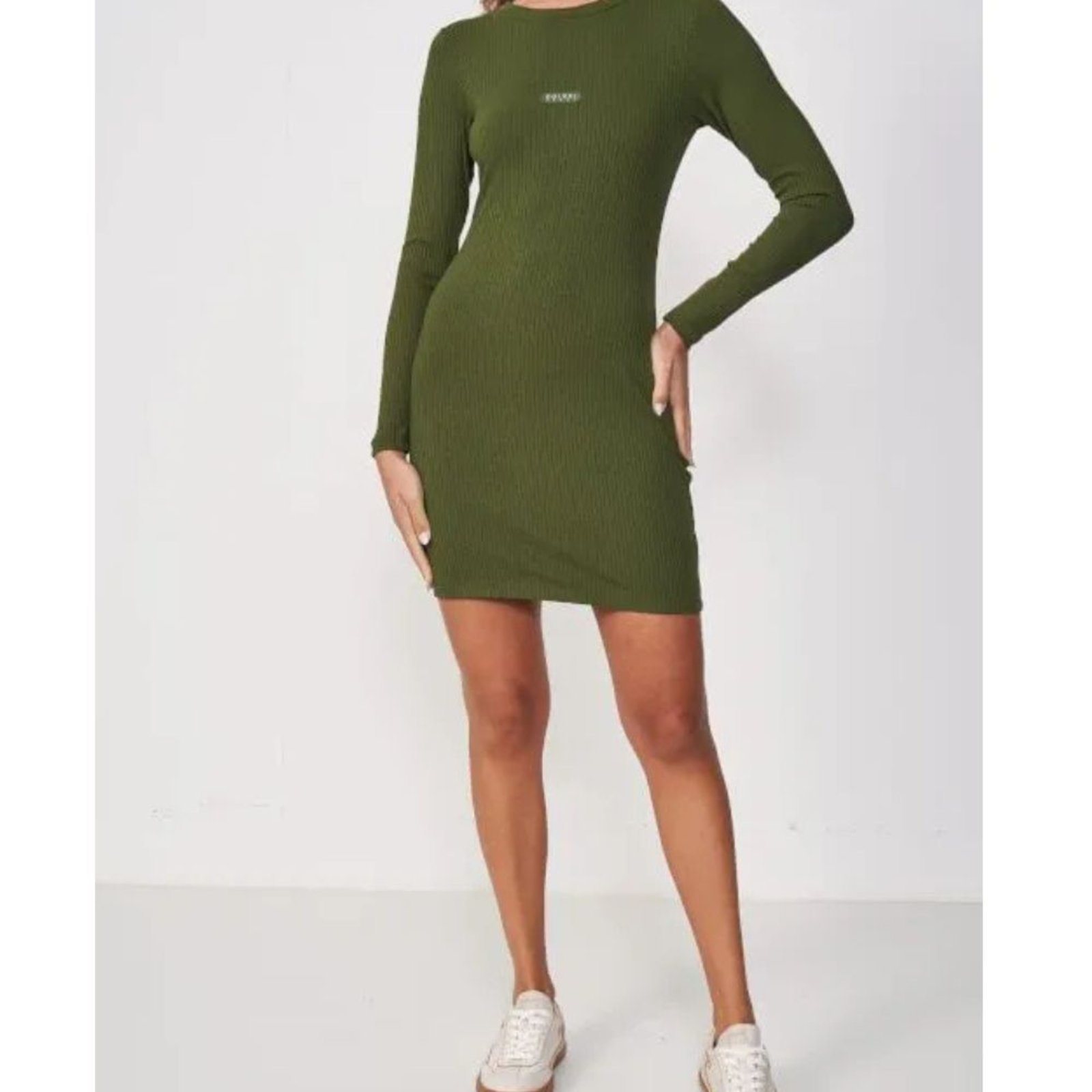 Vestido Canelado Colcci Sport Verde