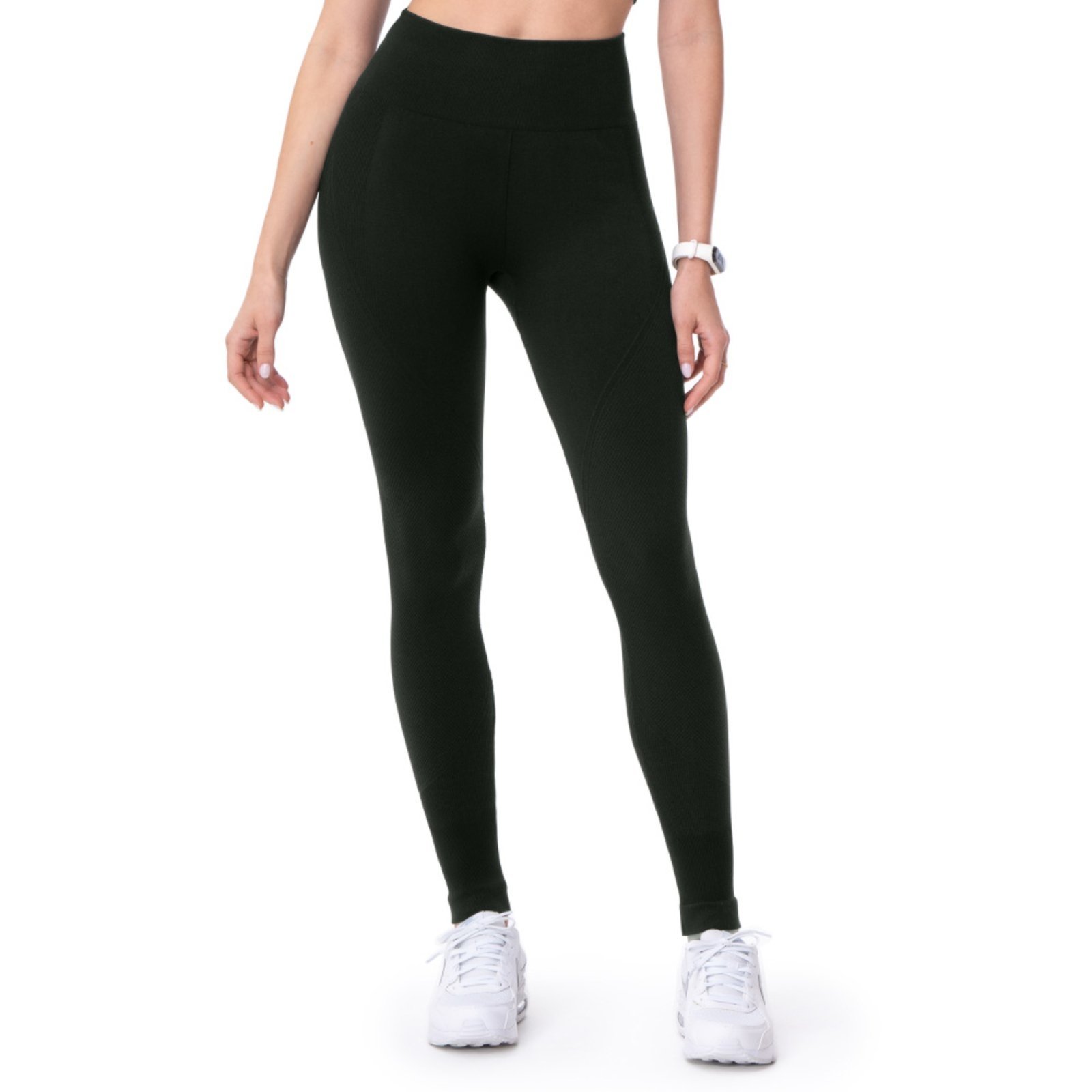Calça Legging Fitness Jacquard Preto Zee Rucci