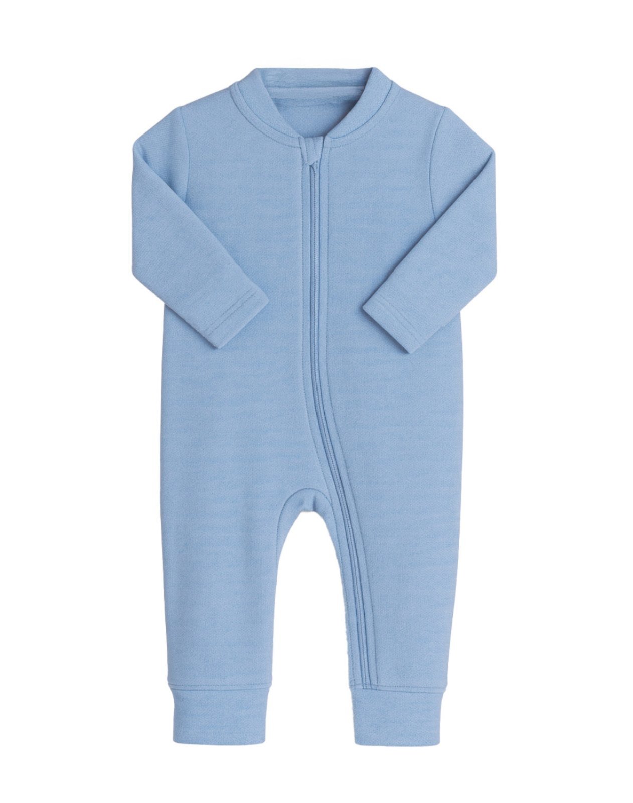 Infantil - Macacão manga longa peluciado nuvem azul