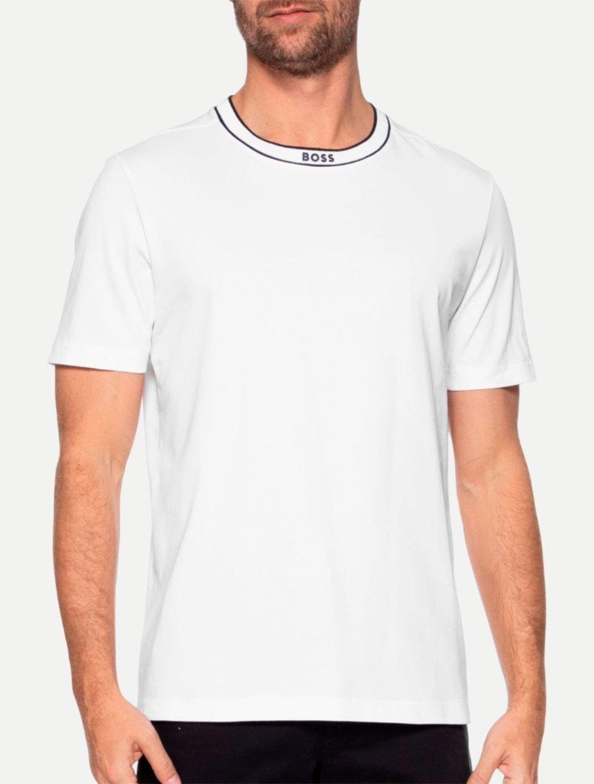 Camiseta Hugo Boss Masculina Regular Tee 5 Branca