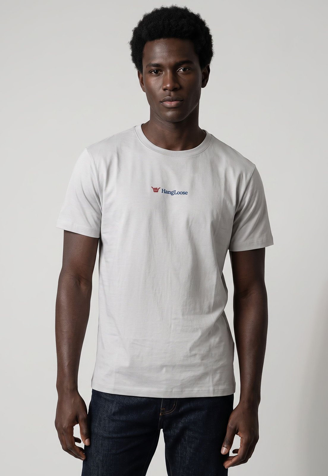 Camiseta Masculina Hang Loose Silk Mc Classic Cinza