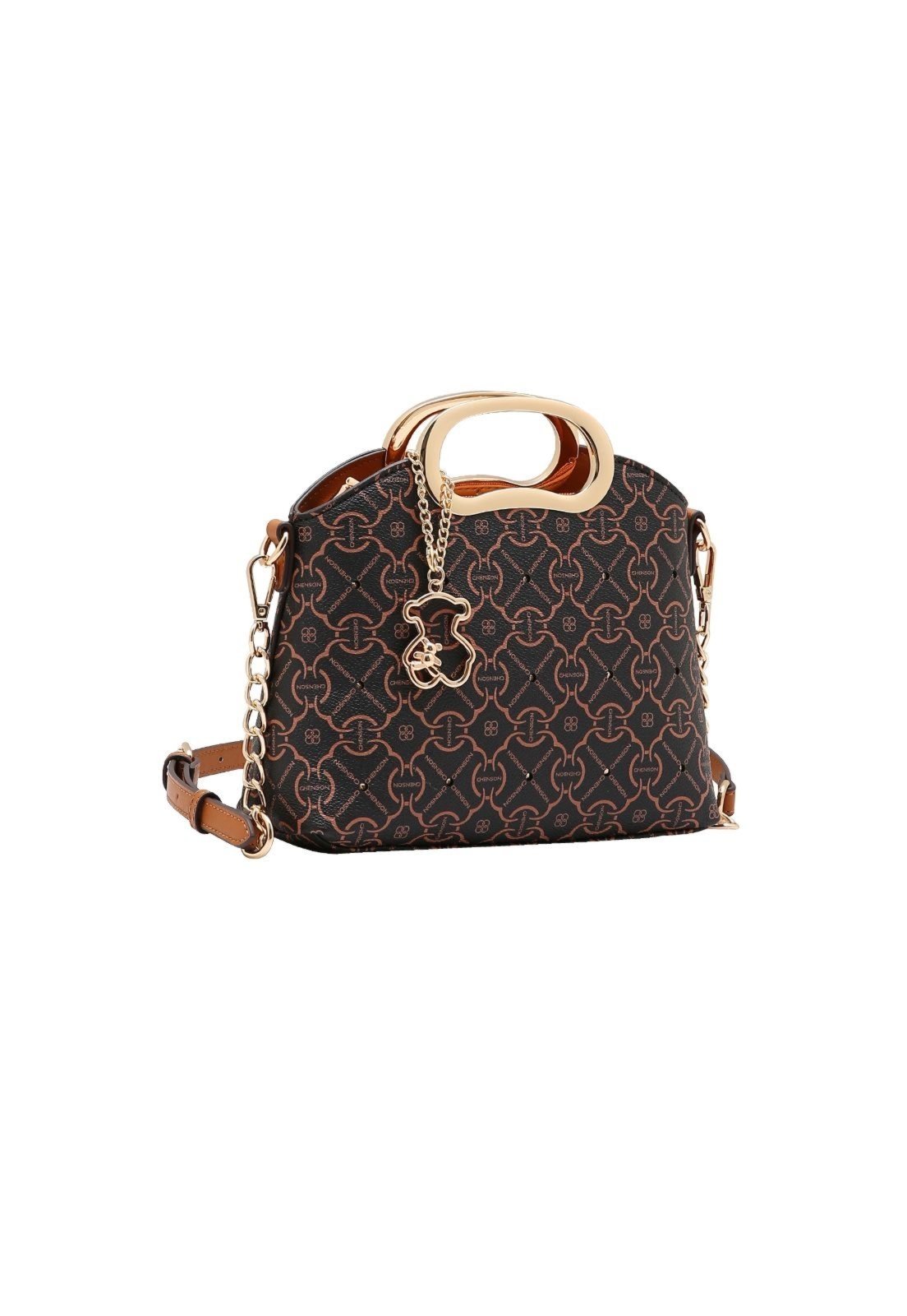 Bolsa Feminina Chenson Classic Cristal Casual e Social Original 3485364 Café