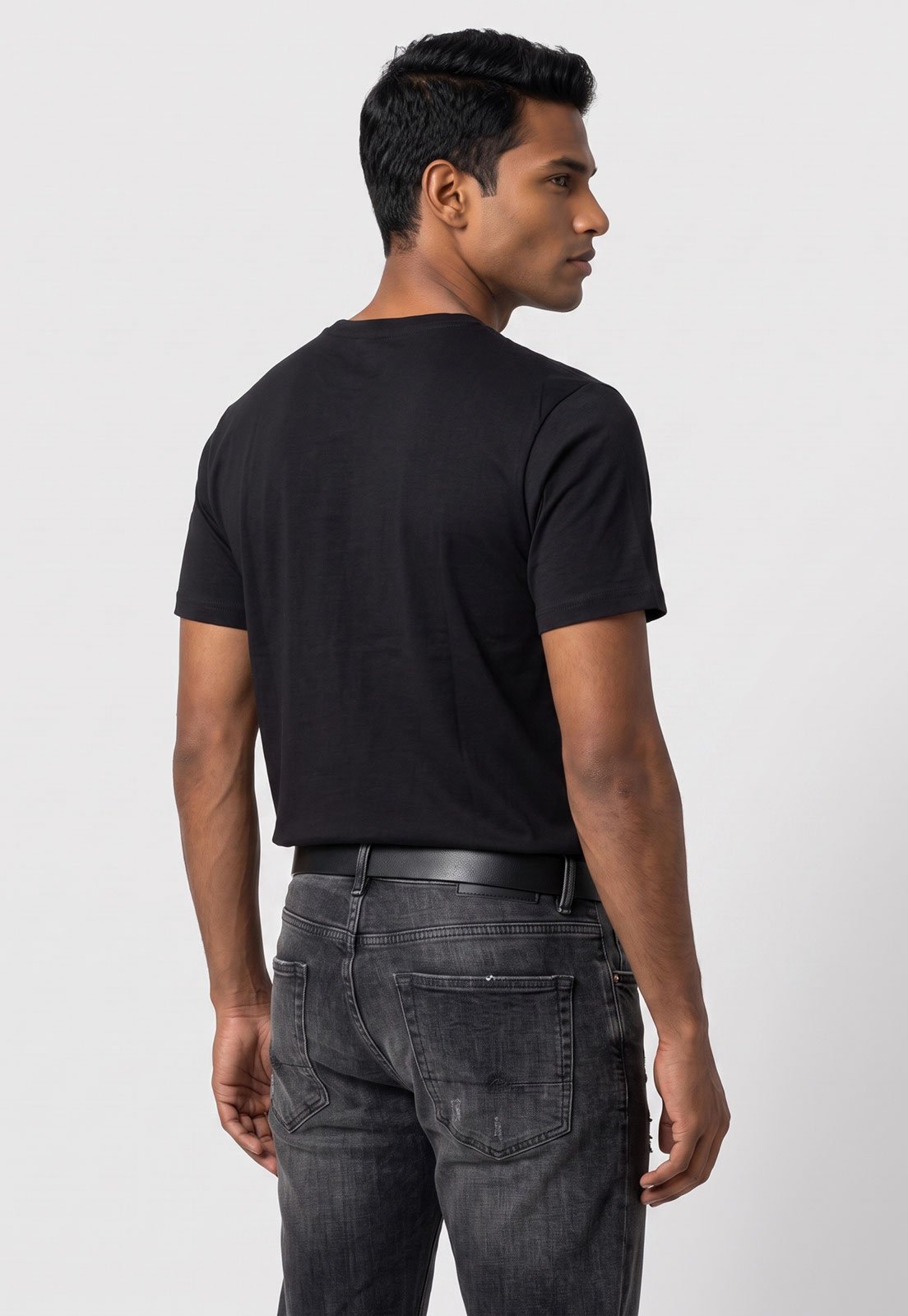 Camiseta Masculina Quiksilver Mini Blurred Preta
