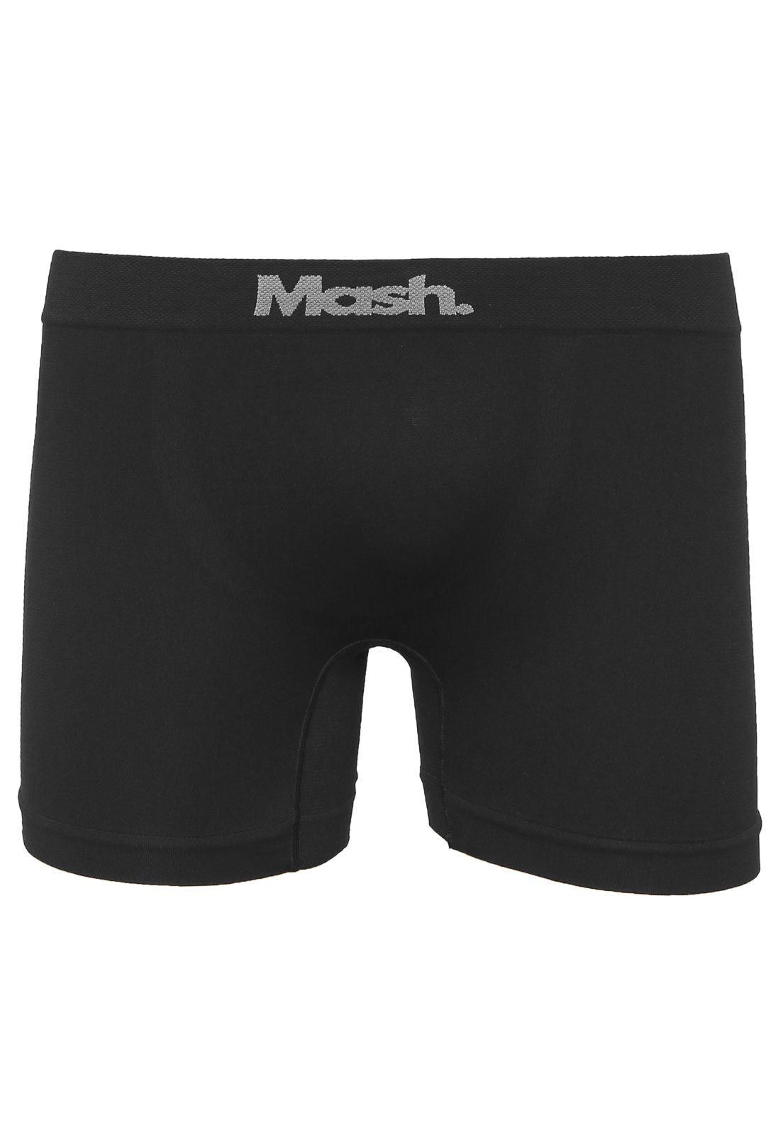 Vista 3 Kit 2 Pçs Cueca MASH Boxer Logo e Branco preto MASH preto