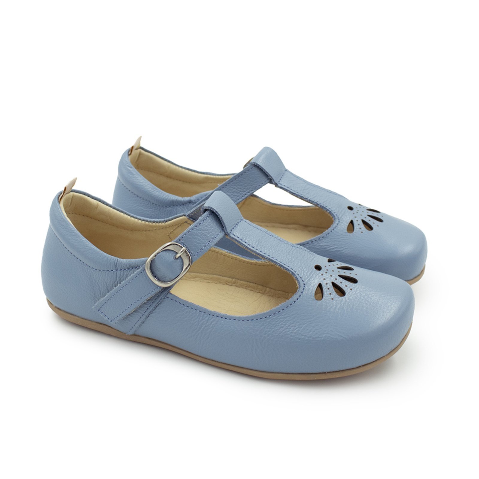 Vista 2 Infantil - Sapatilha Menina Blue Mirela Couro Denim Blue Infantis azul blue Blue Infantis azul blue