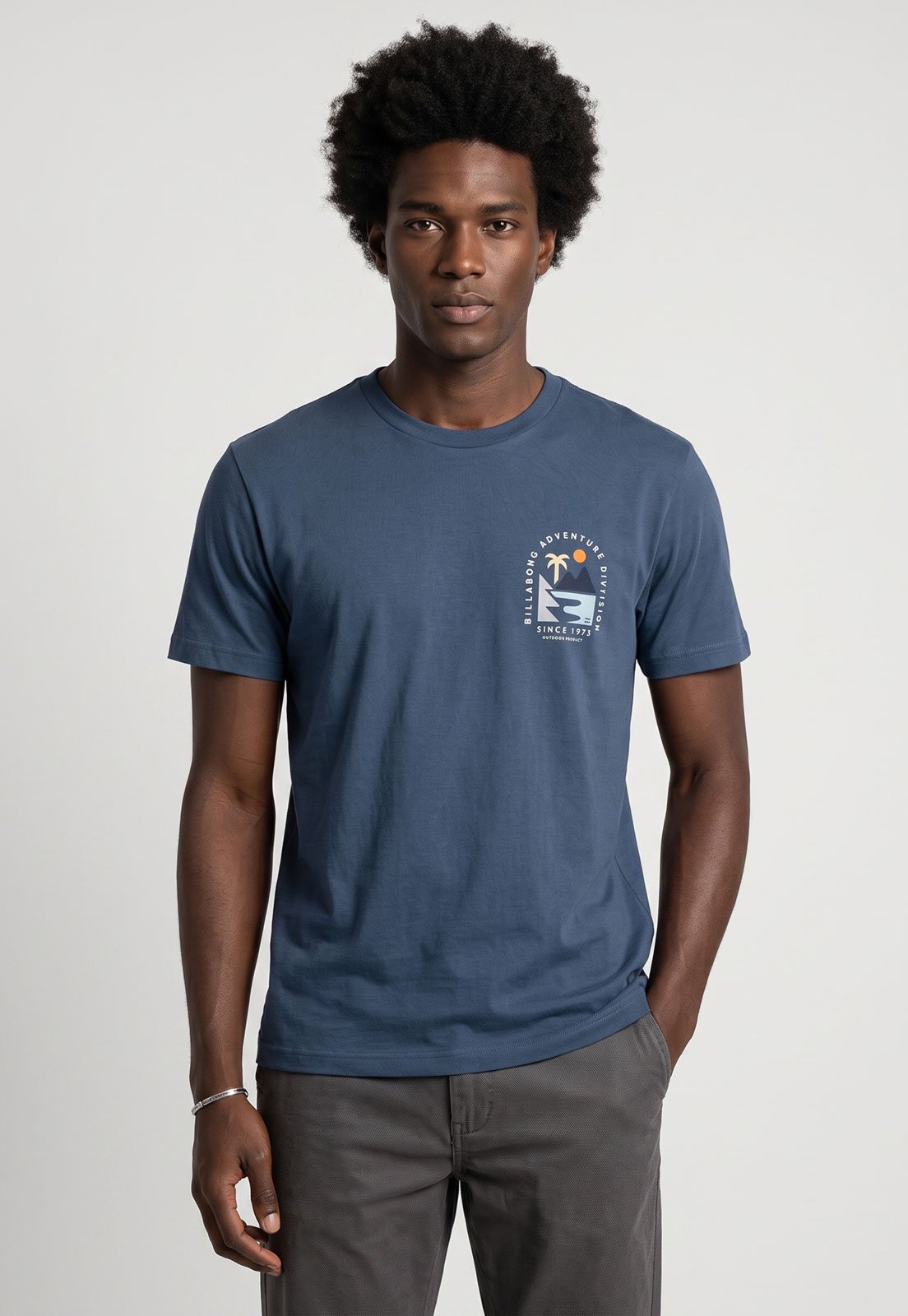 Camiseta Masculina Billabong Sundown Azul