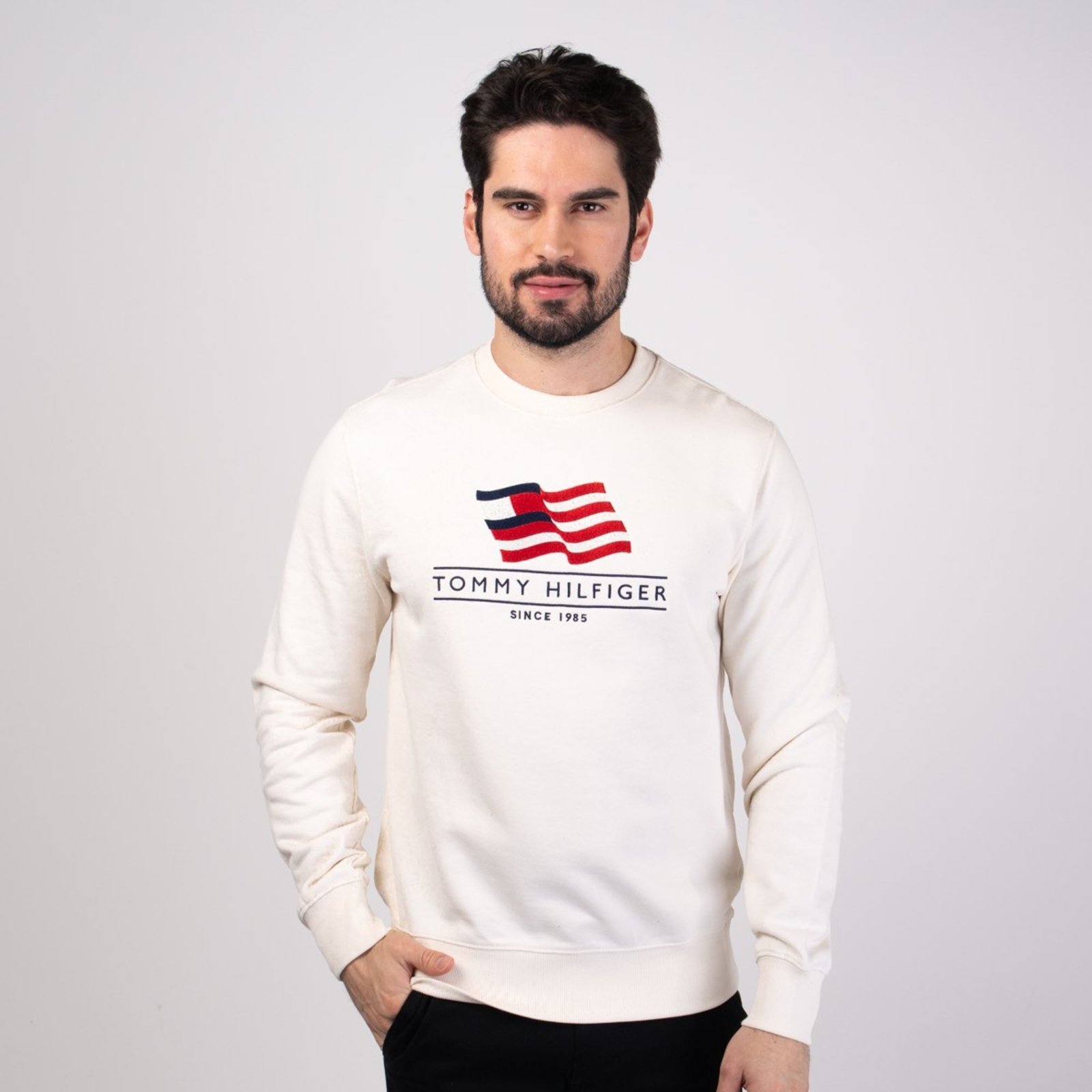 Moletom Tommy Hilfiger Americana Off White