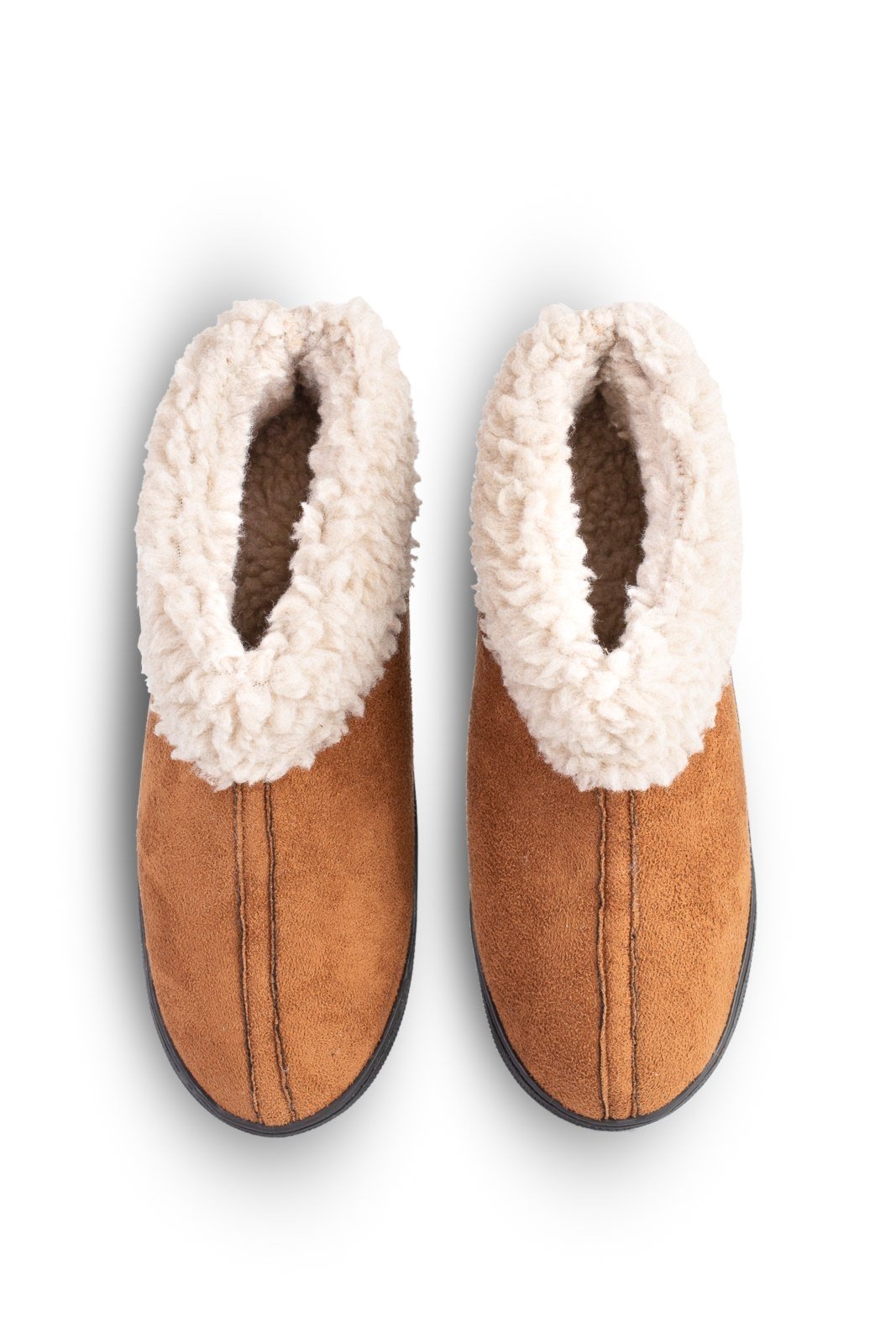 Infantil – Pantufa Enluaze unissex forrada em pelo e sola antiderrapante 01 – Caramelo