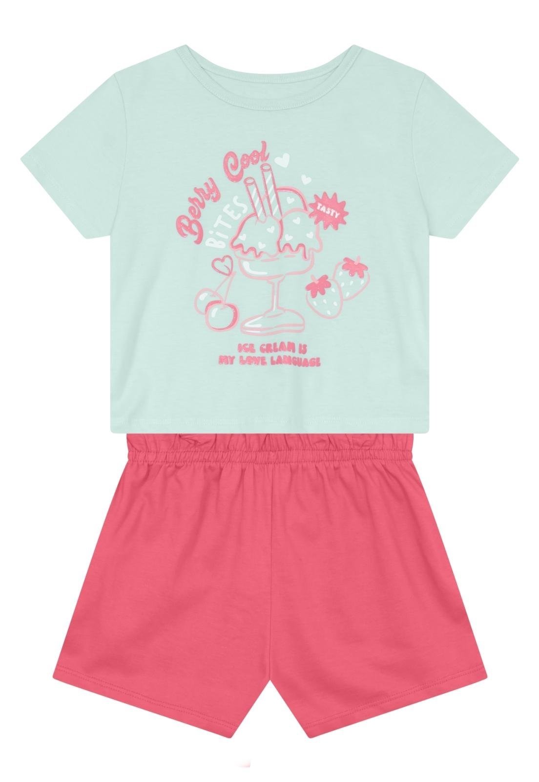 Infantil - Conjunto menina de sorvete Brandili