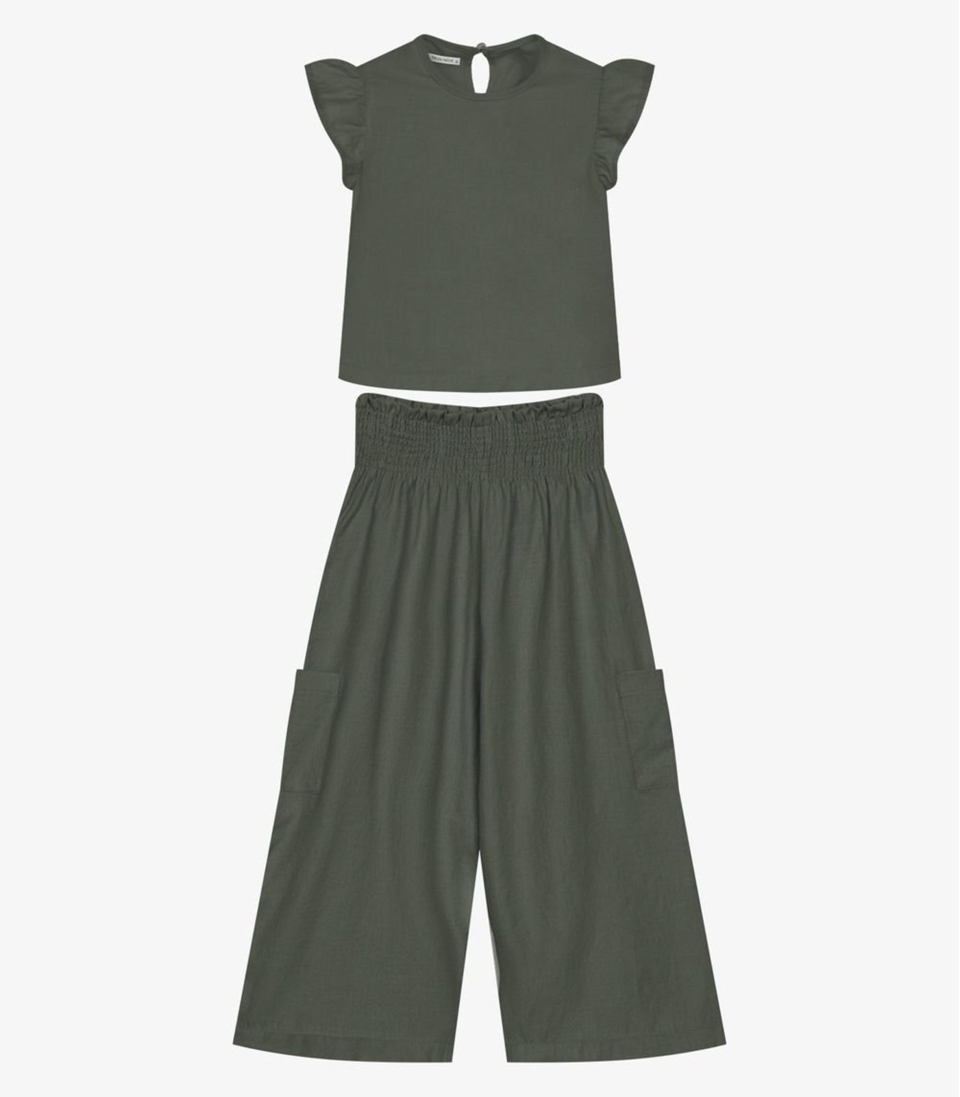 Infantil - Conjunto Blusa Com Pantacourt Trick Nick Verde
