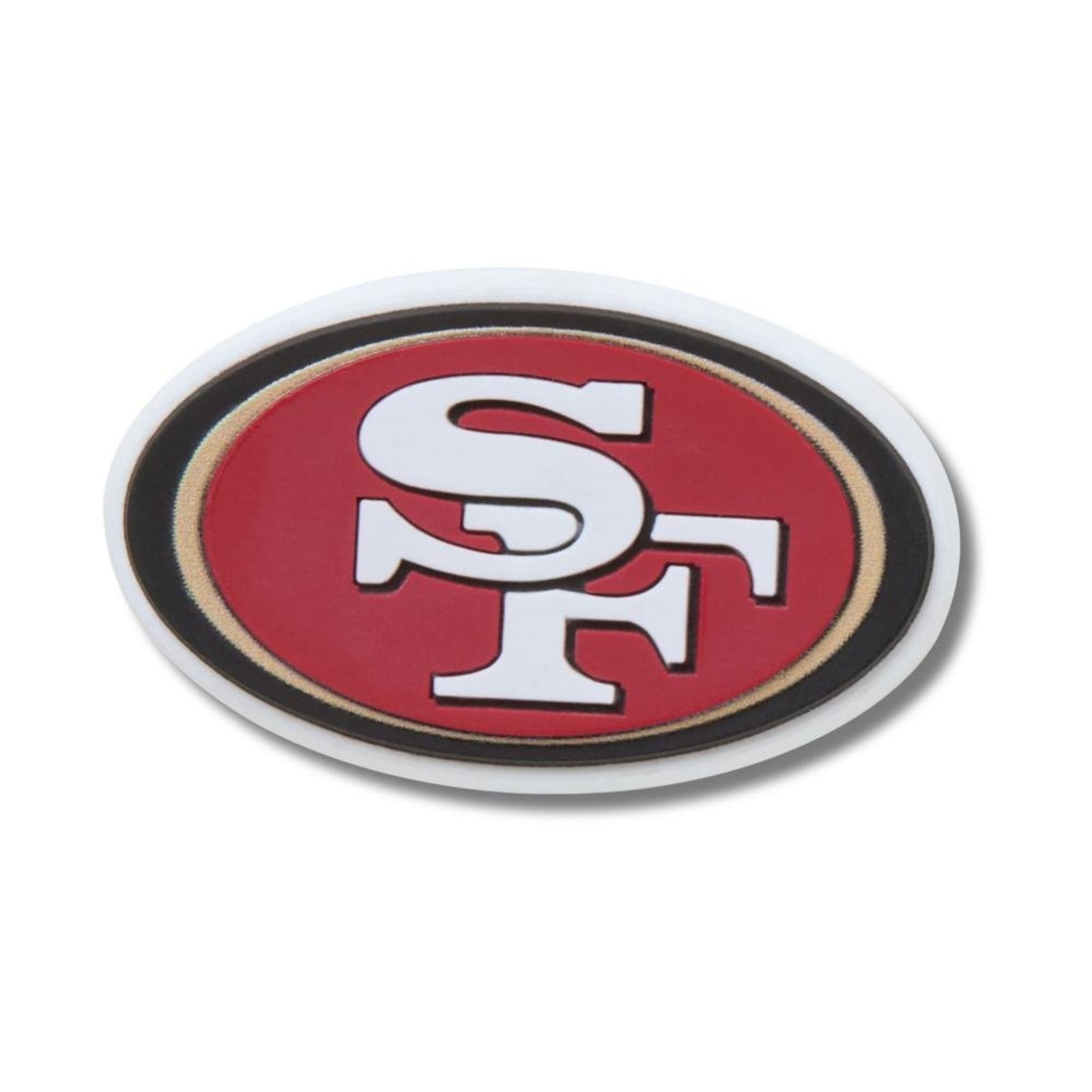 Infantil - Jibbitz™ Nfl San Francisco 49Ers Logo Único Branco