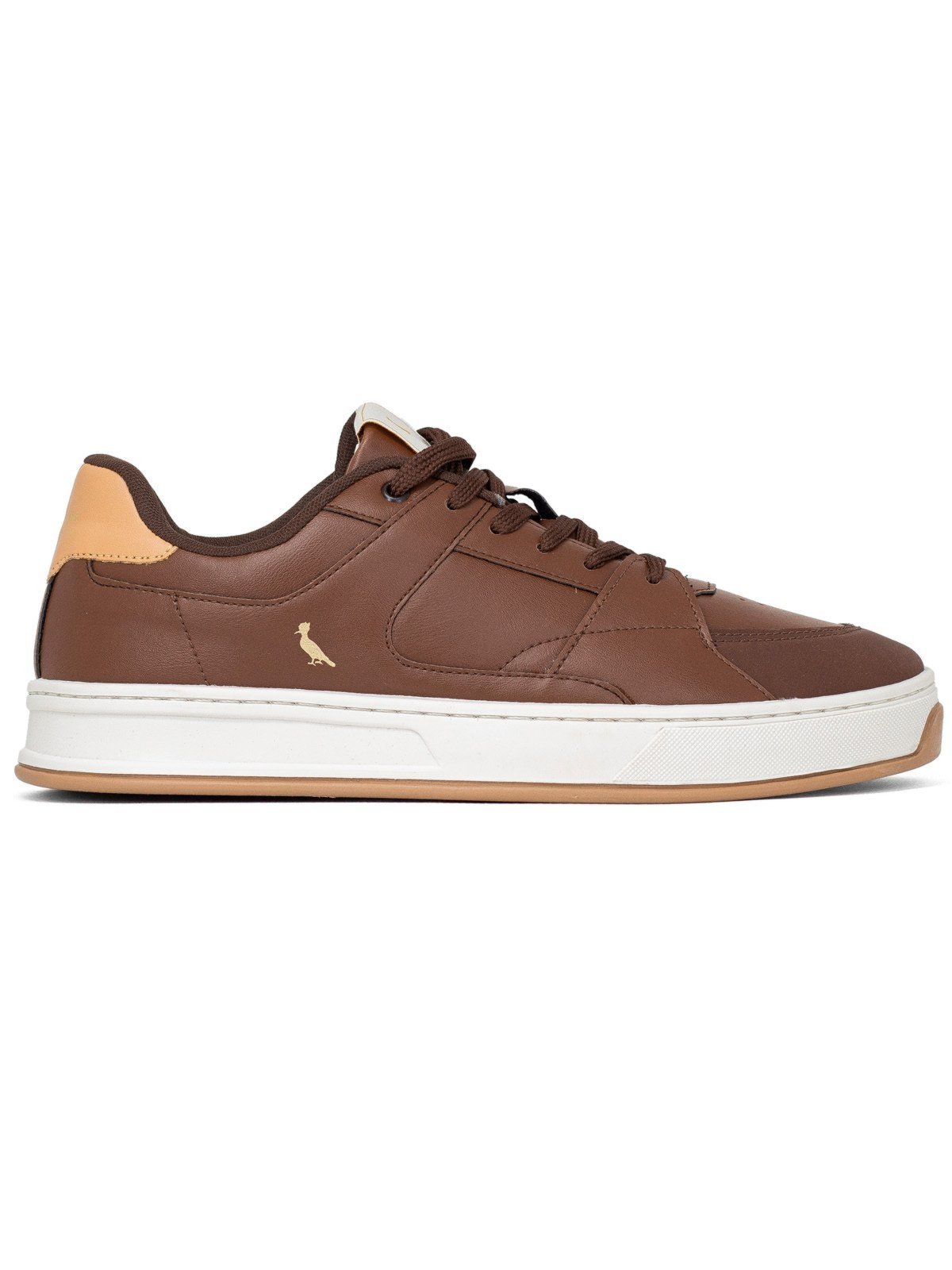 Tênis Masculino Reserva RSV Go Casual Roma Cadarço Confortável Marrom Terra