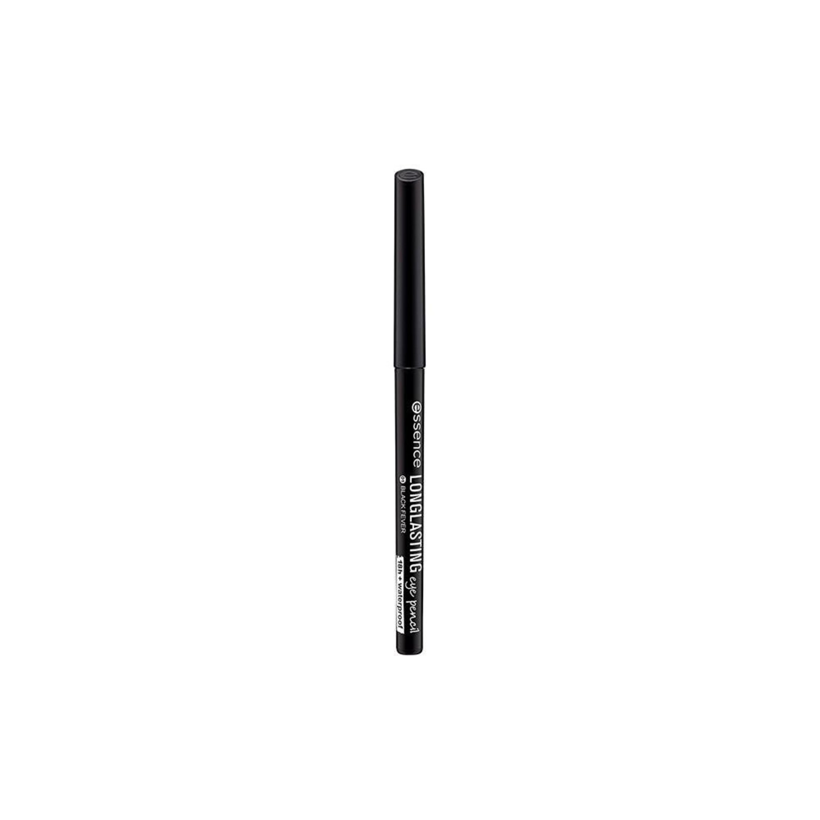 Essence Long Lasting 01 Black Fever Lápis de Olho Cremoso Matte 28g