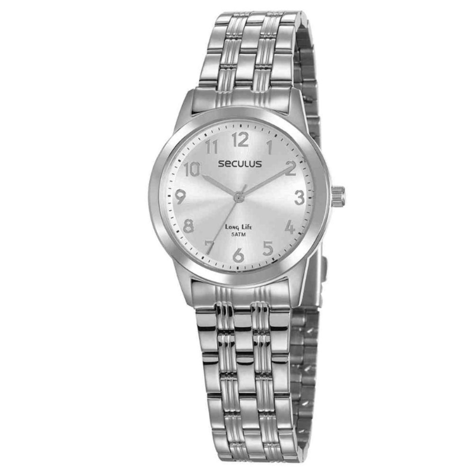 Relógio Seculus Long Life Prata 77009L0SVNA3