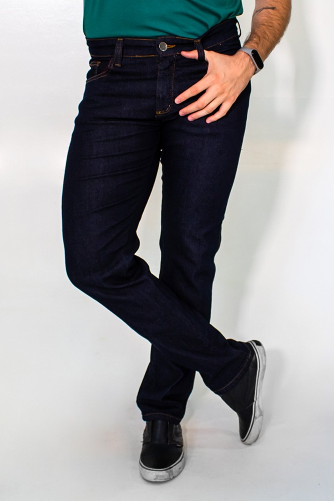 Calça Jeans Masculina Slim Jeans Escuro Elastano Anticorpus