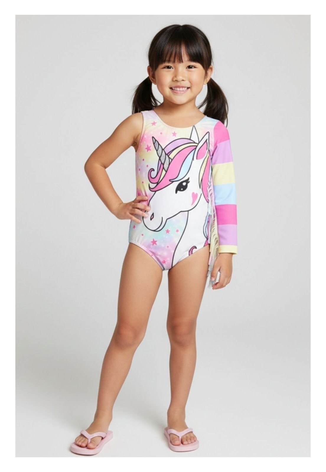 Infantil - Fantasia Bem Vestir Body Feminina Unicórnio