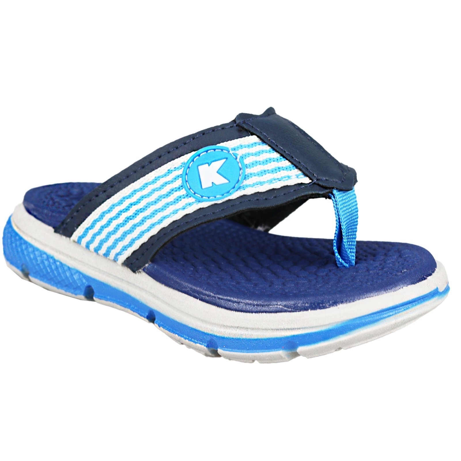 Vista 3 Infantil - Chinelo Menino kiath Masculino Estiloso Confortável do 22 Ao 33 azul Kiath azul