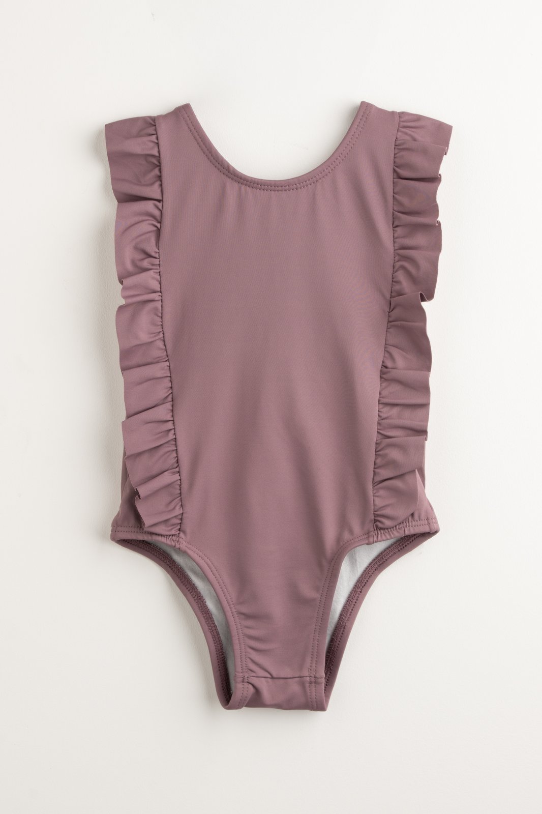 Maiô Feminino Babado Moda Praia Roxo Suave Zebra&Friends