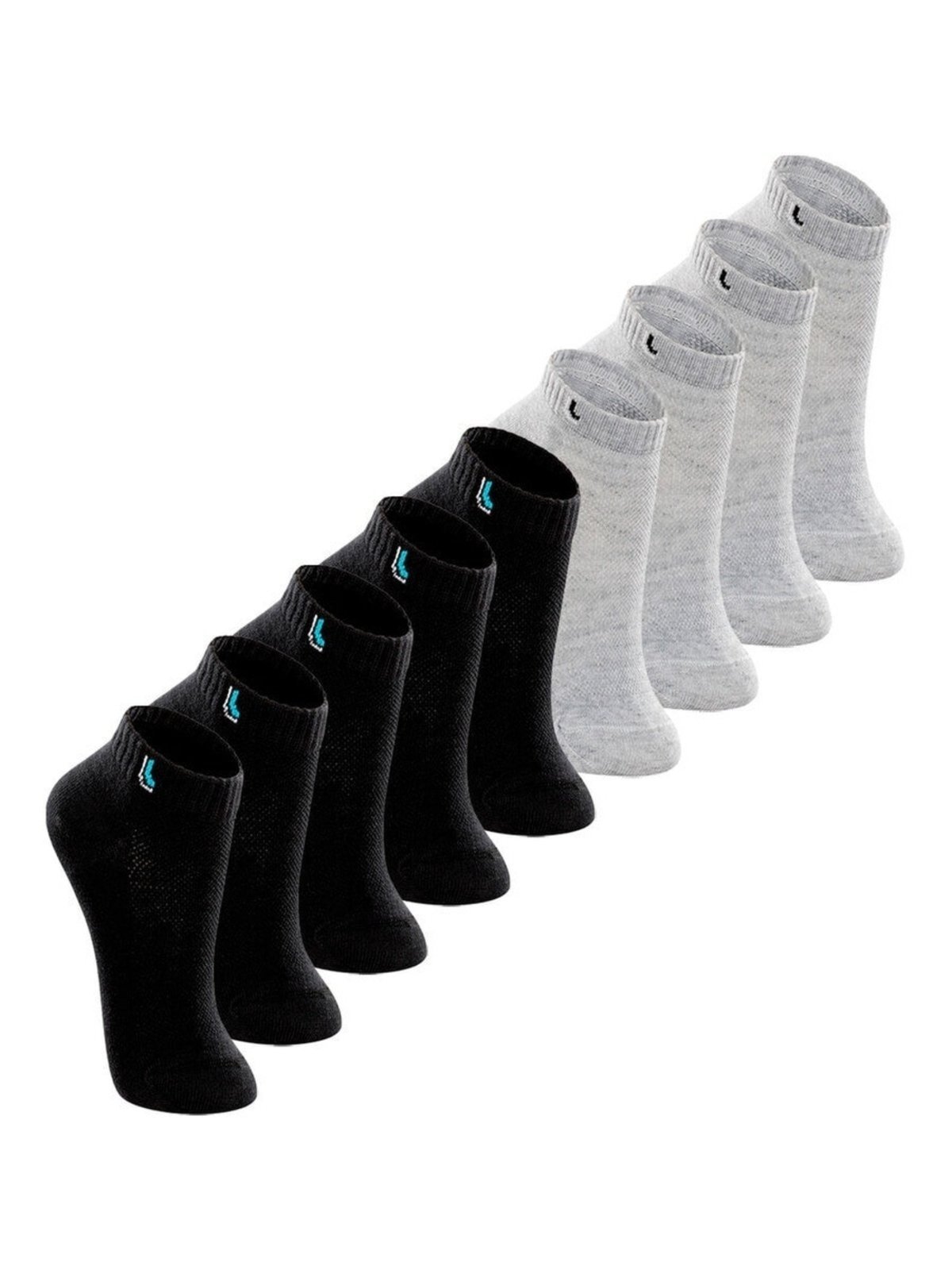 Kit 9 Pares de Meias Cano Curto Lupo 2725-005 Preto