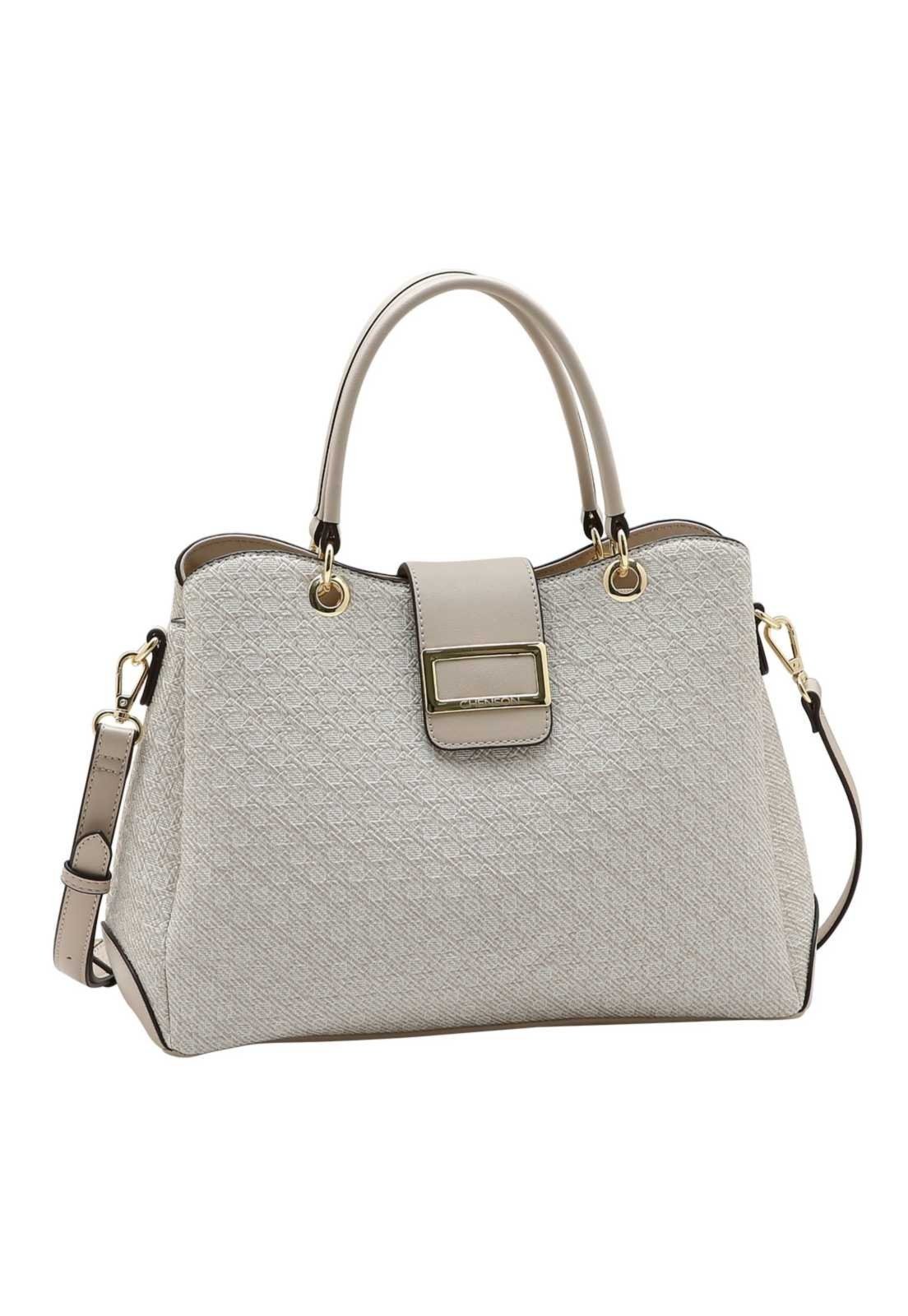 Bolsa Feminina Chenson Mão Tramas 3485955 OFF WHITE
