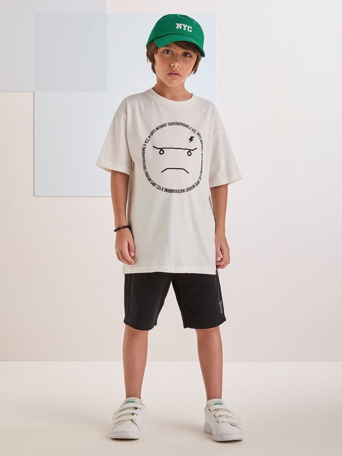 Infantil - Conjunto Preto e Branco Estampado