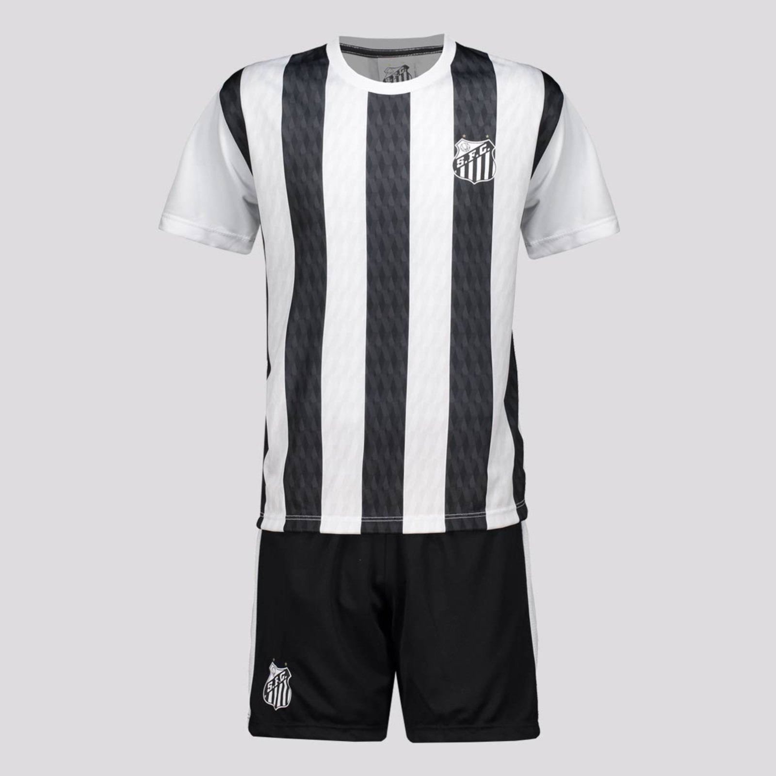 Kit Santos Mini Craque Branco e Preto