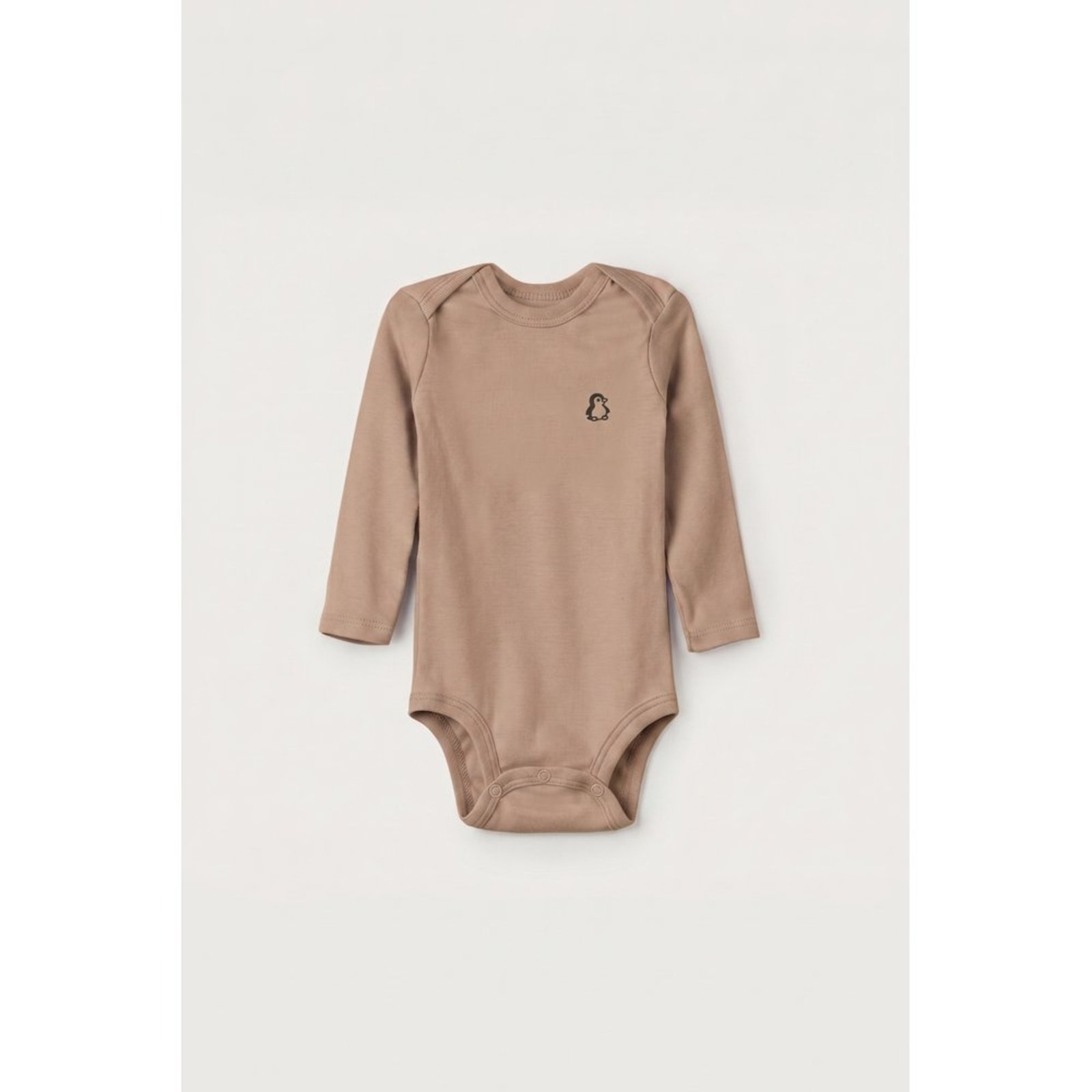 Infantil - Body Longo Marrom Terra Logo