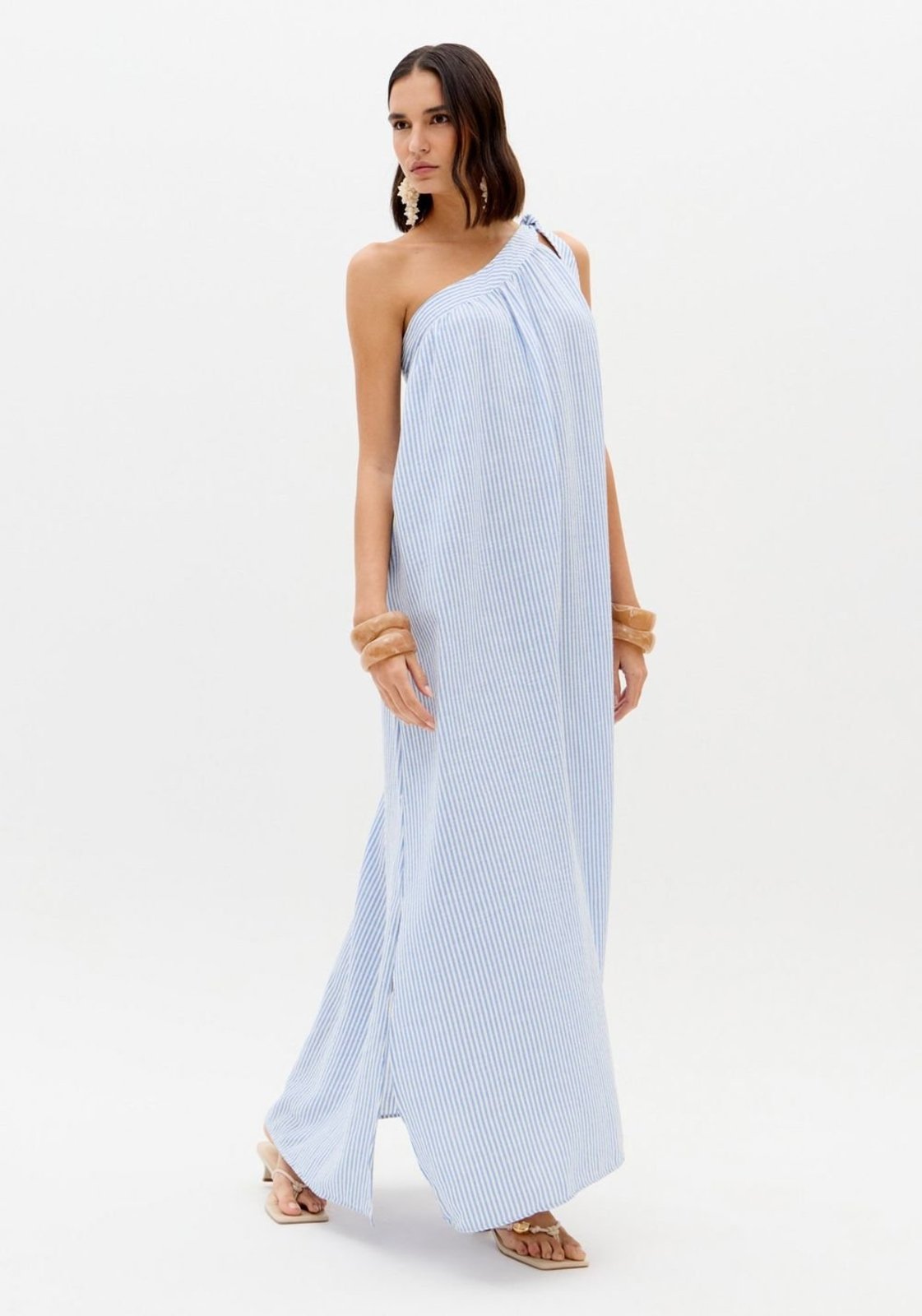 Vestido Ombro Único Longo Lança Perfume