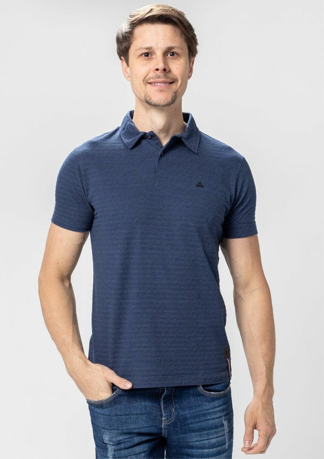 Camisa Polo Básica | Pau a Pique Azul