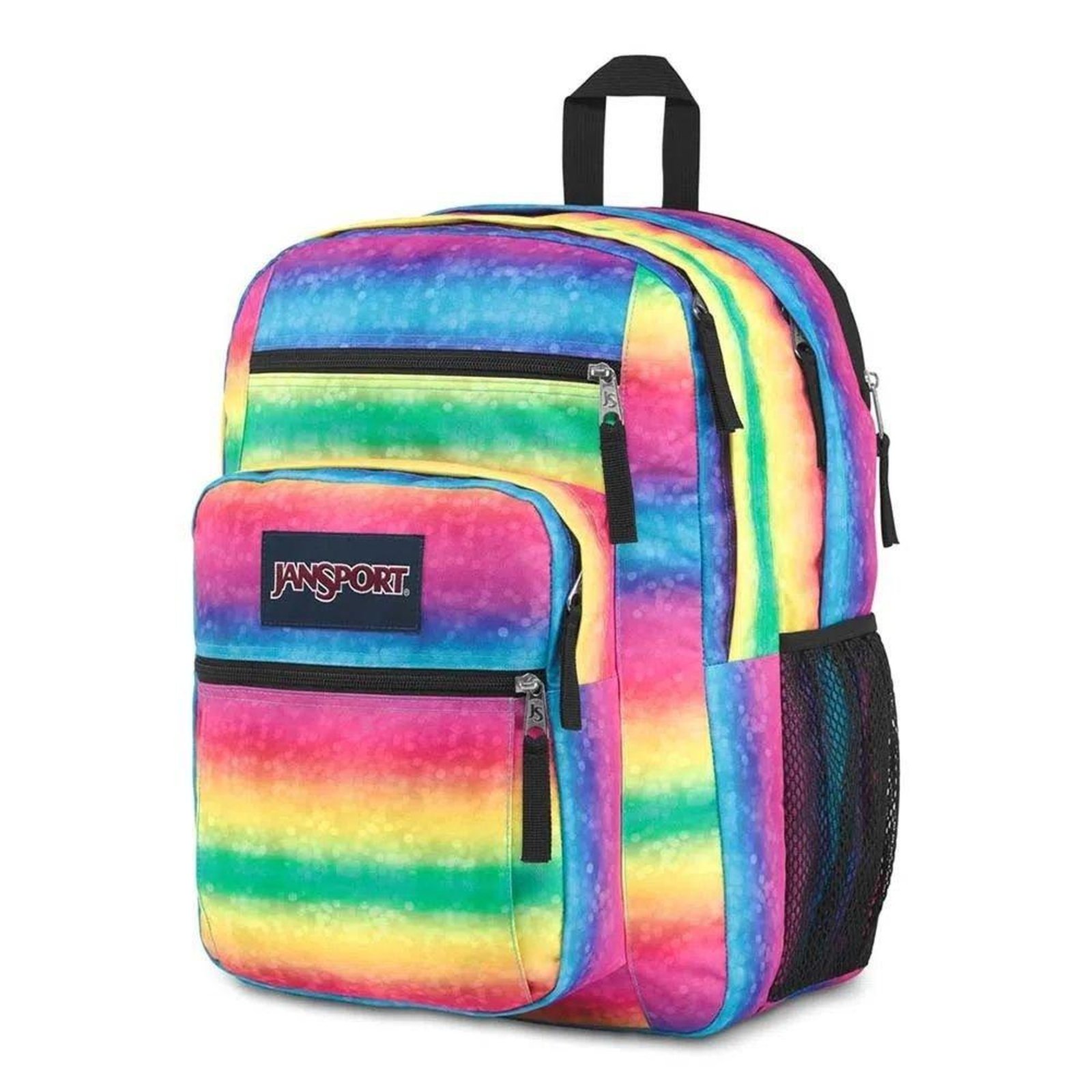 Vista 3 Mochila JanSport Big Student Rainbow 34 Litros Jansport amarelo