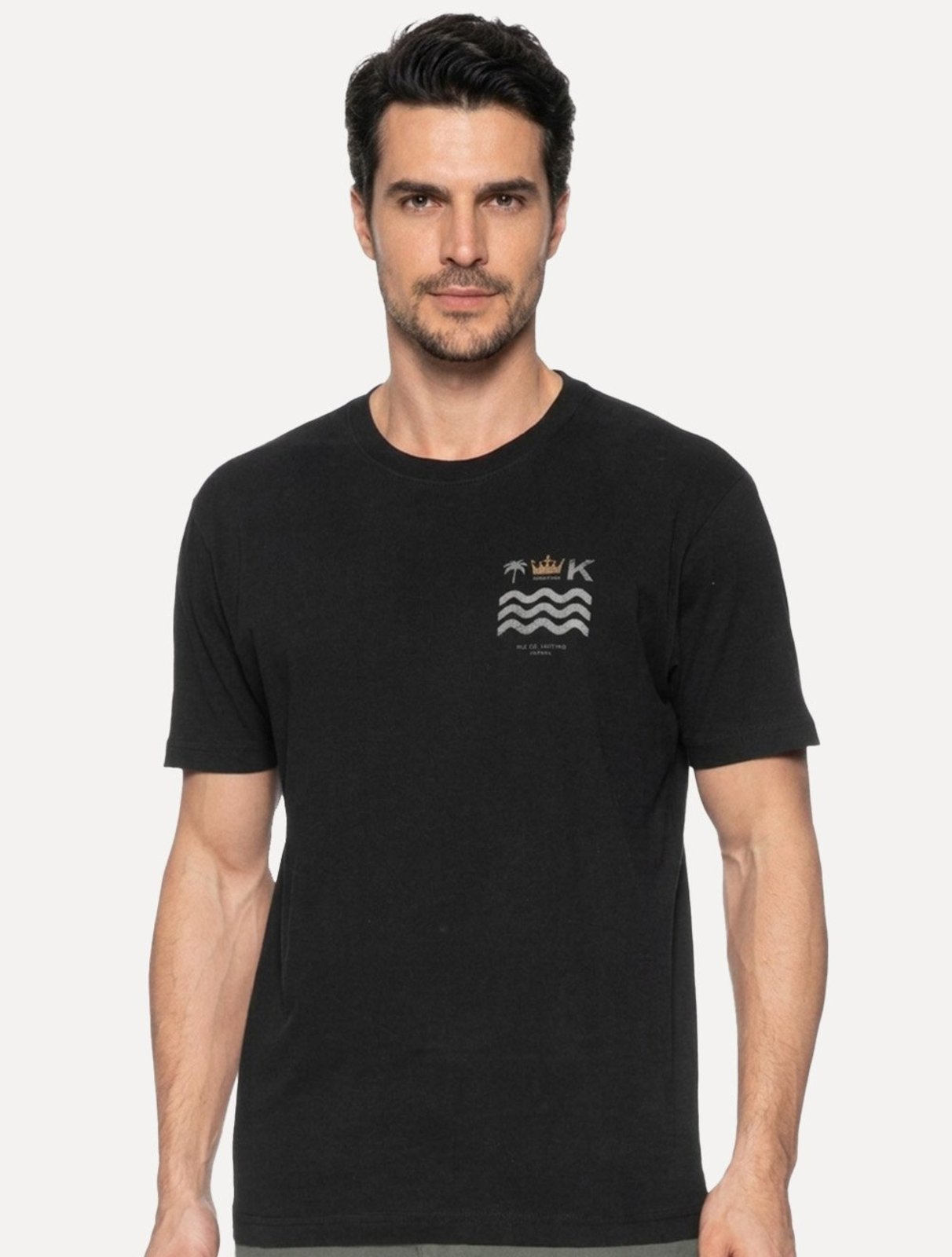 Camiseta Osklen Masculina Regular Vintage Brasão Preta