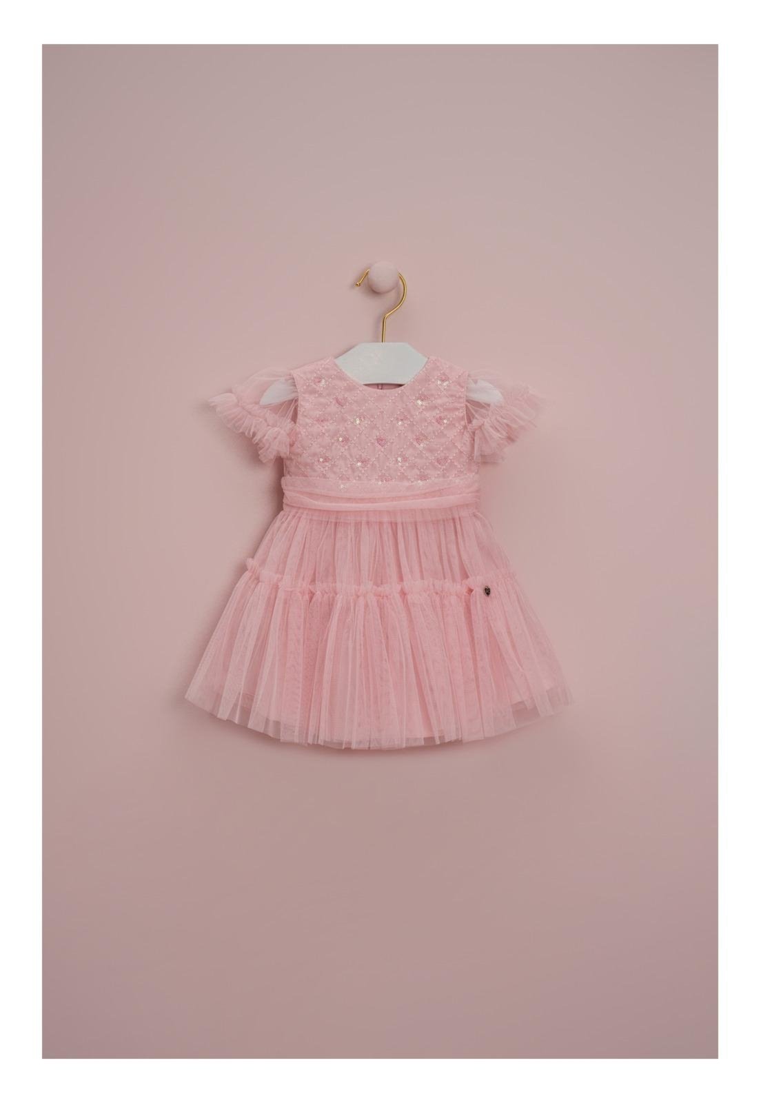 Infantil - Vestido Festa Rosa Petit Cherie 1 Rosa