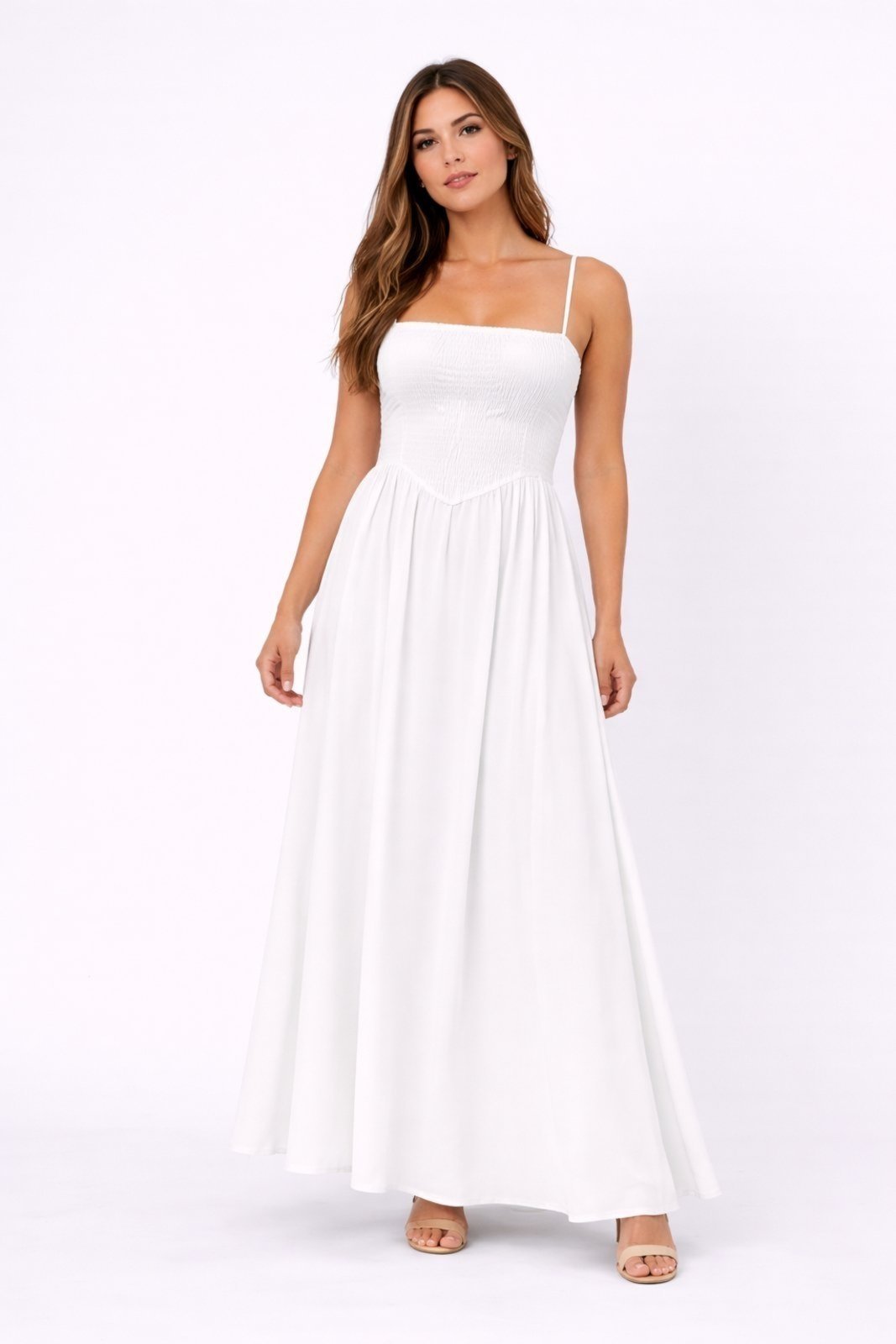 Vestido D Bell Outlet Fashion Corset Branco