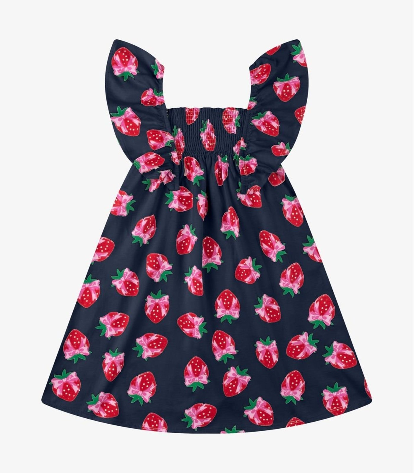 Infantil - Vestido em Meia Malha Menina Rovi Azul