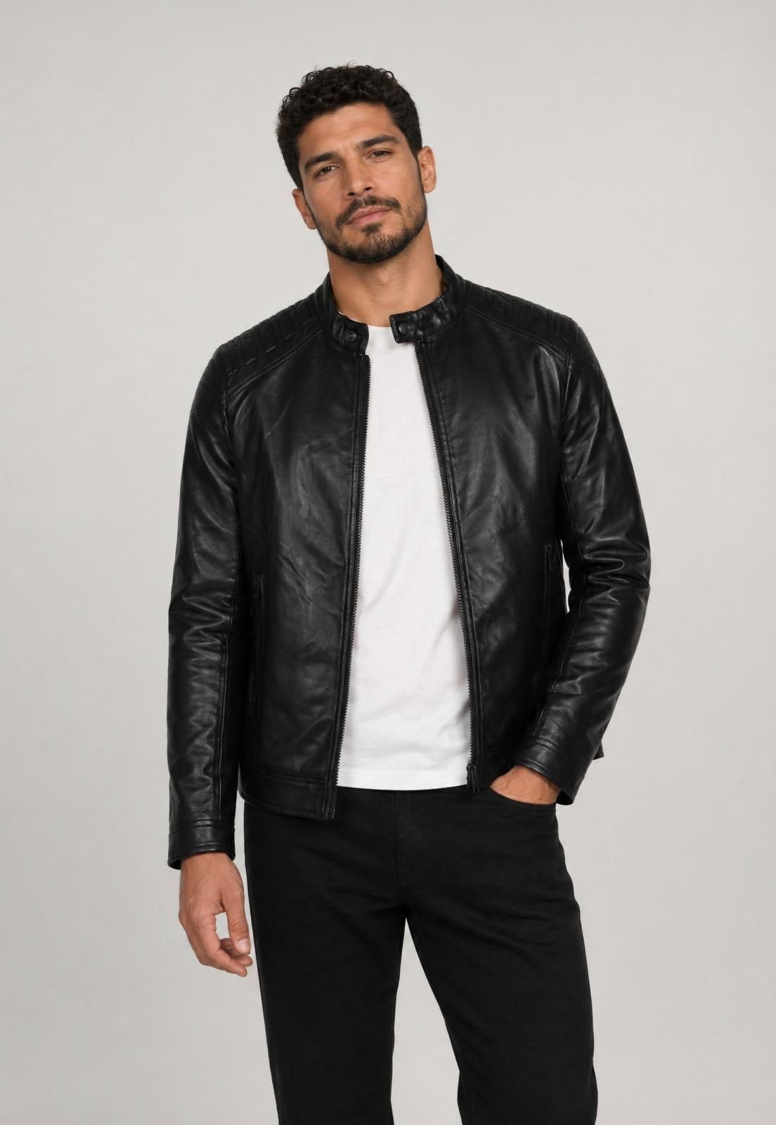 Jaqueta Masculina Broken Rules Matelasse Preto