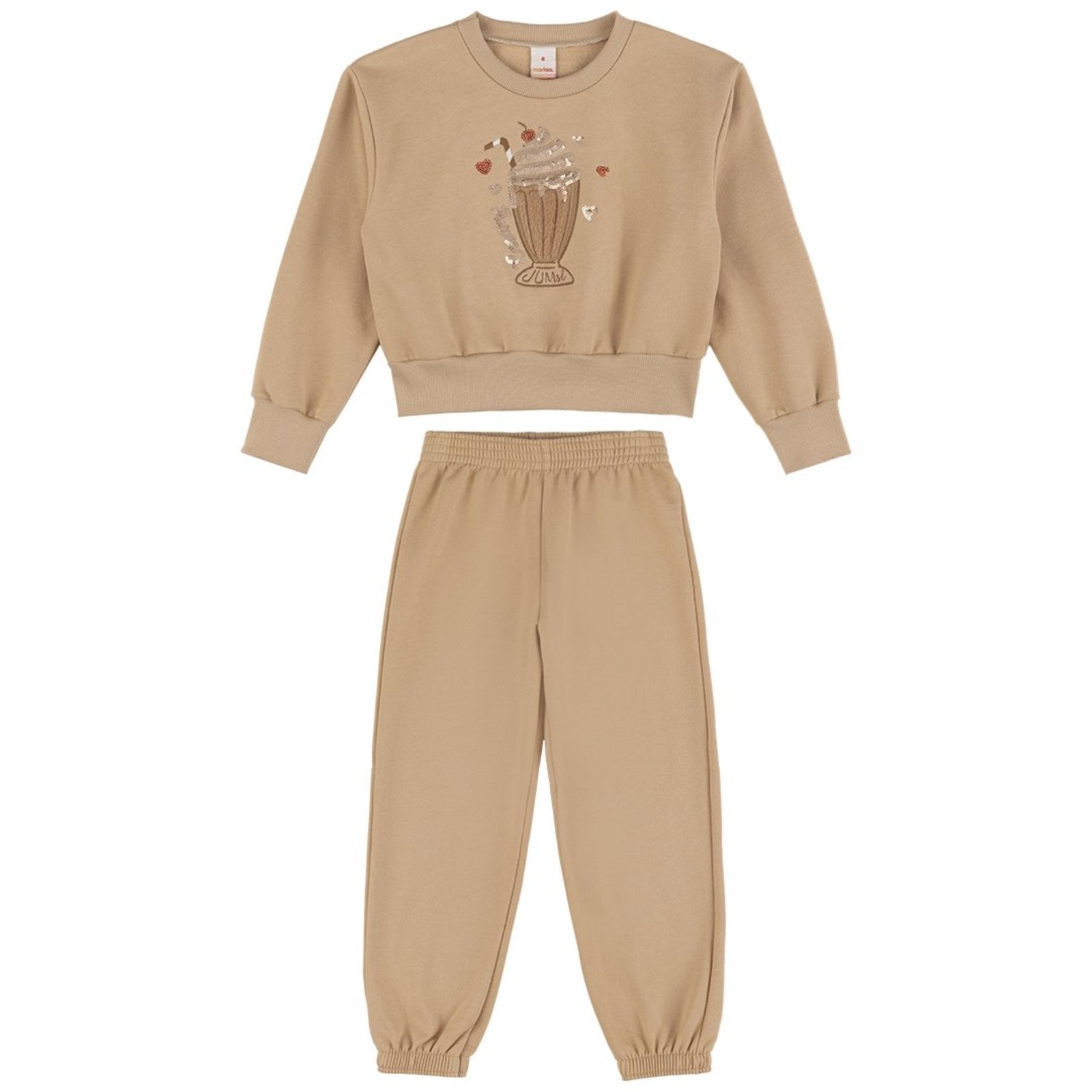 Infantil - Conjunto Longo Moletom Menina Marisol