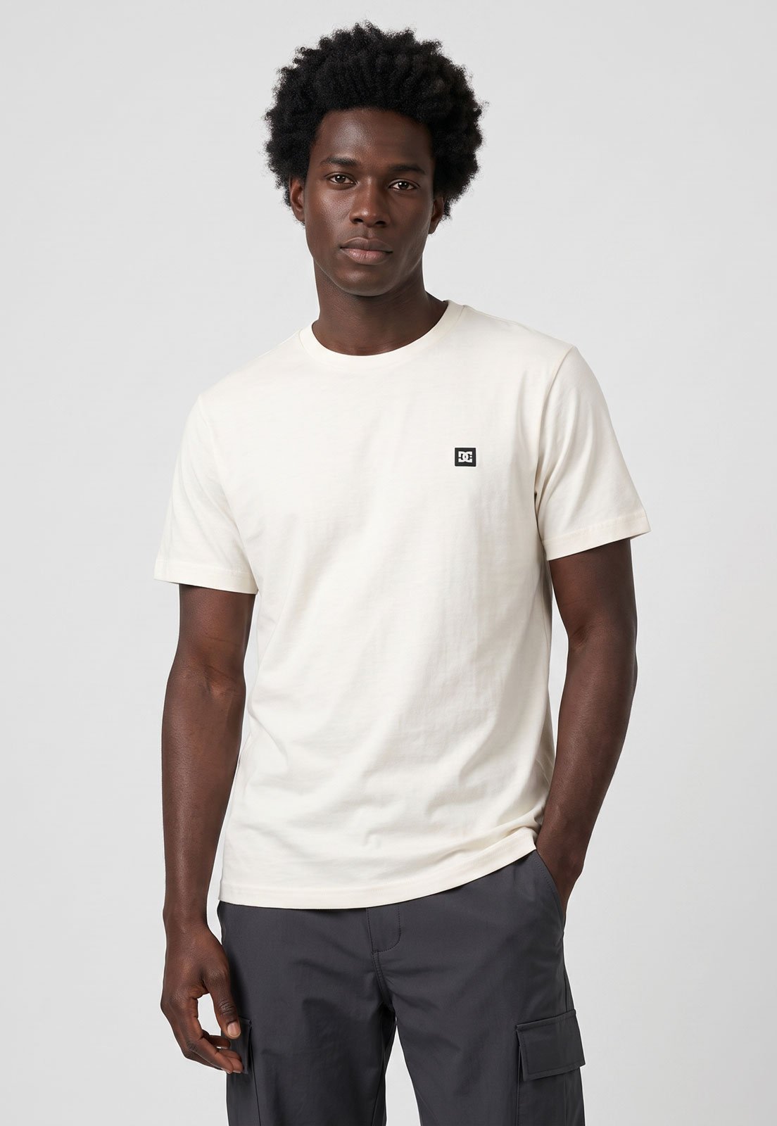 Camiseta Masculina DC Shoes Transfer Off-White