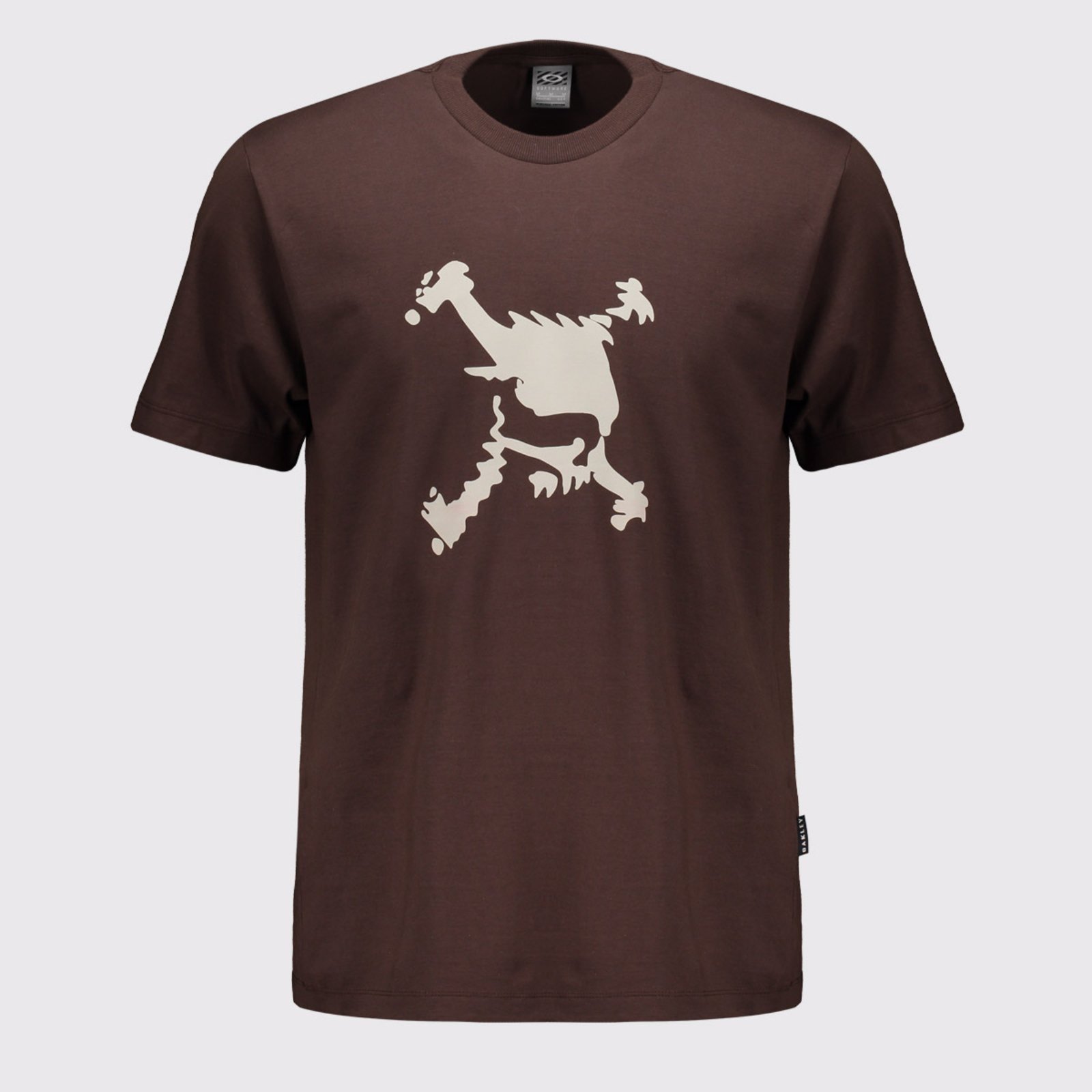 Camiseta Oakley Skull Heritage Logo Marrom