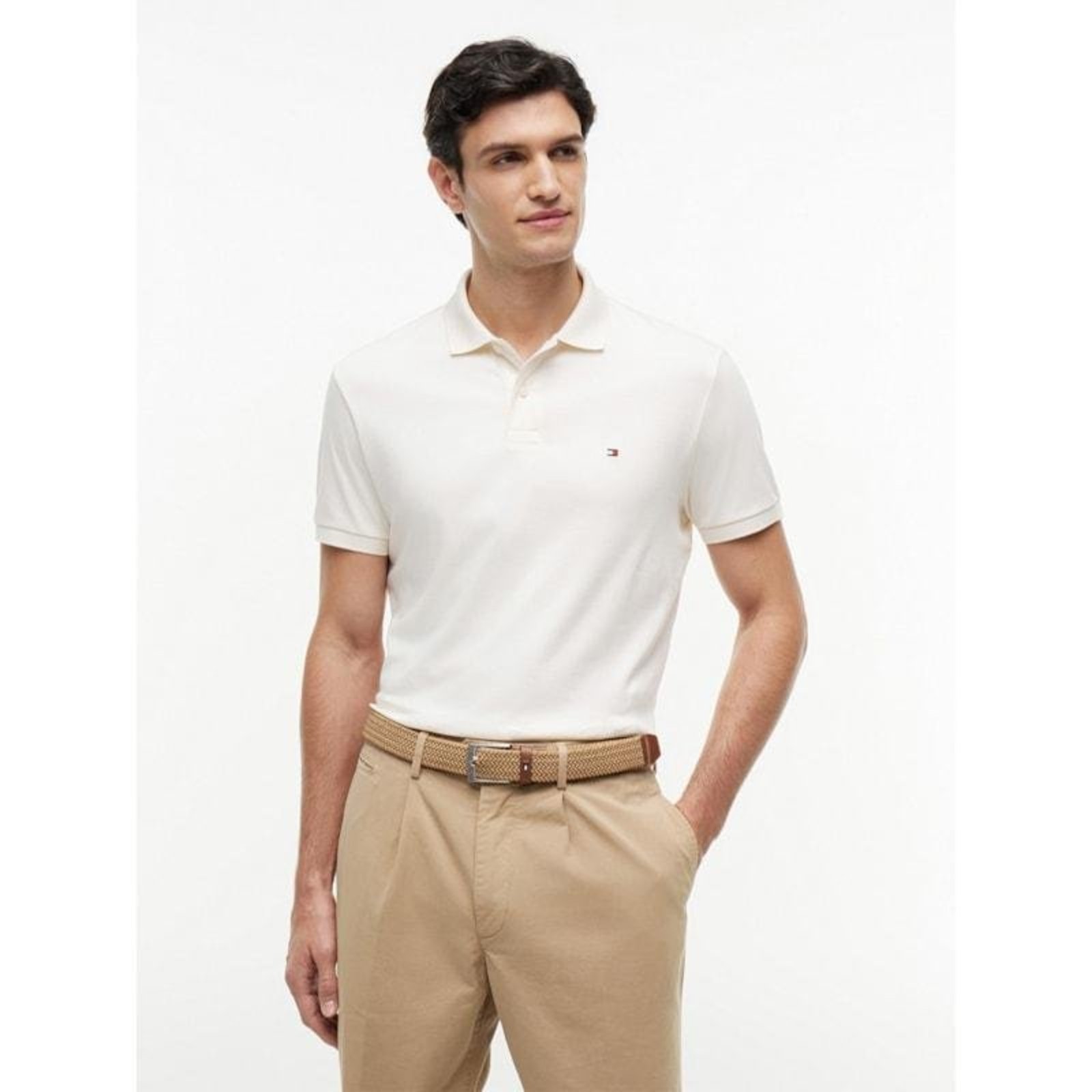 Polo Clássica Liquid Cotton Regular Off-white