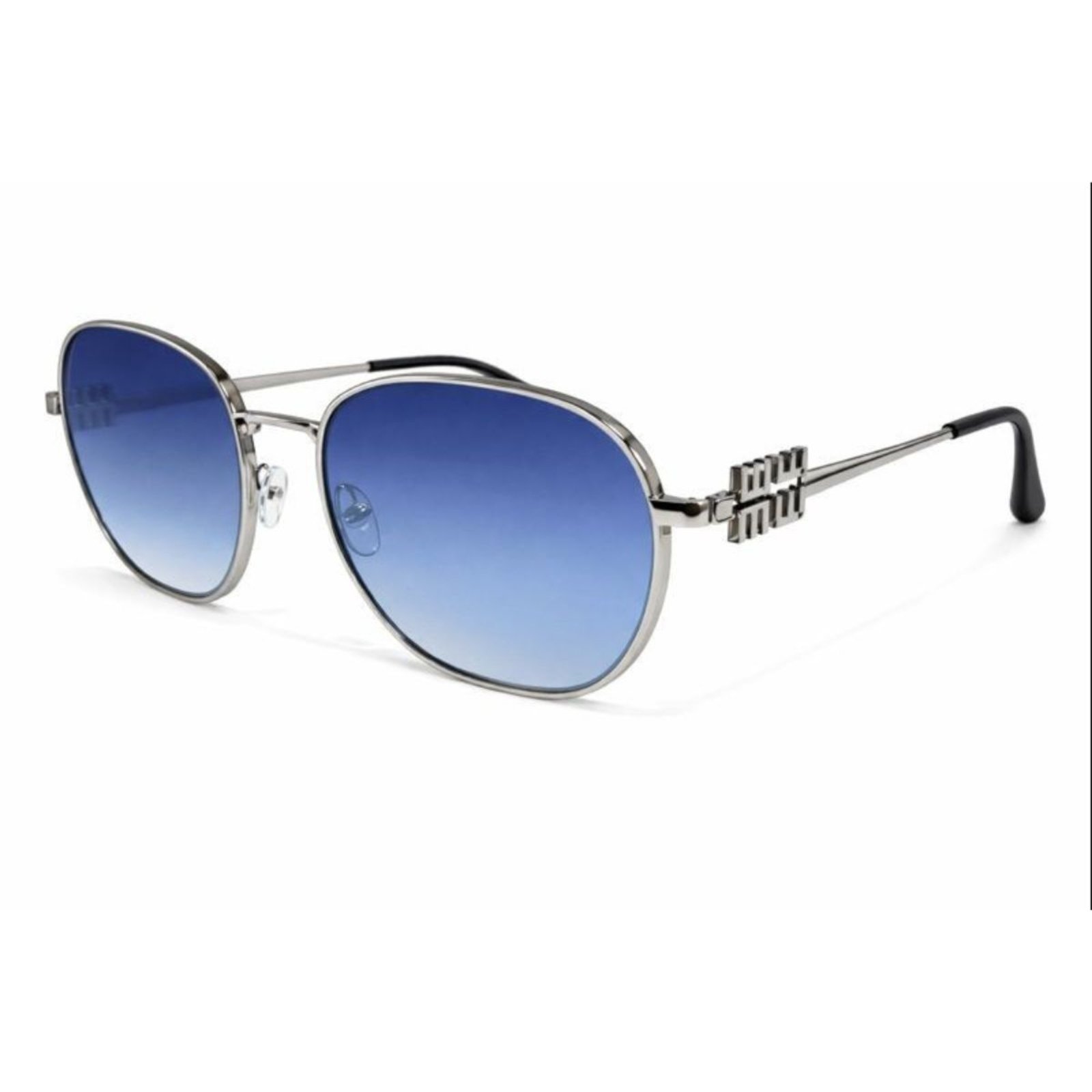 Vista 2 Óculos de Sol Feminino Luxo Armação Metal Detalhe Miumiu FMF marrom FMF marrom