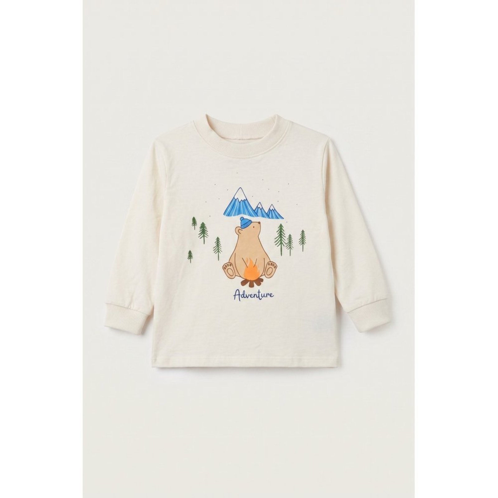 Infantil - Camiseta Longa Menino Urso Polar