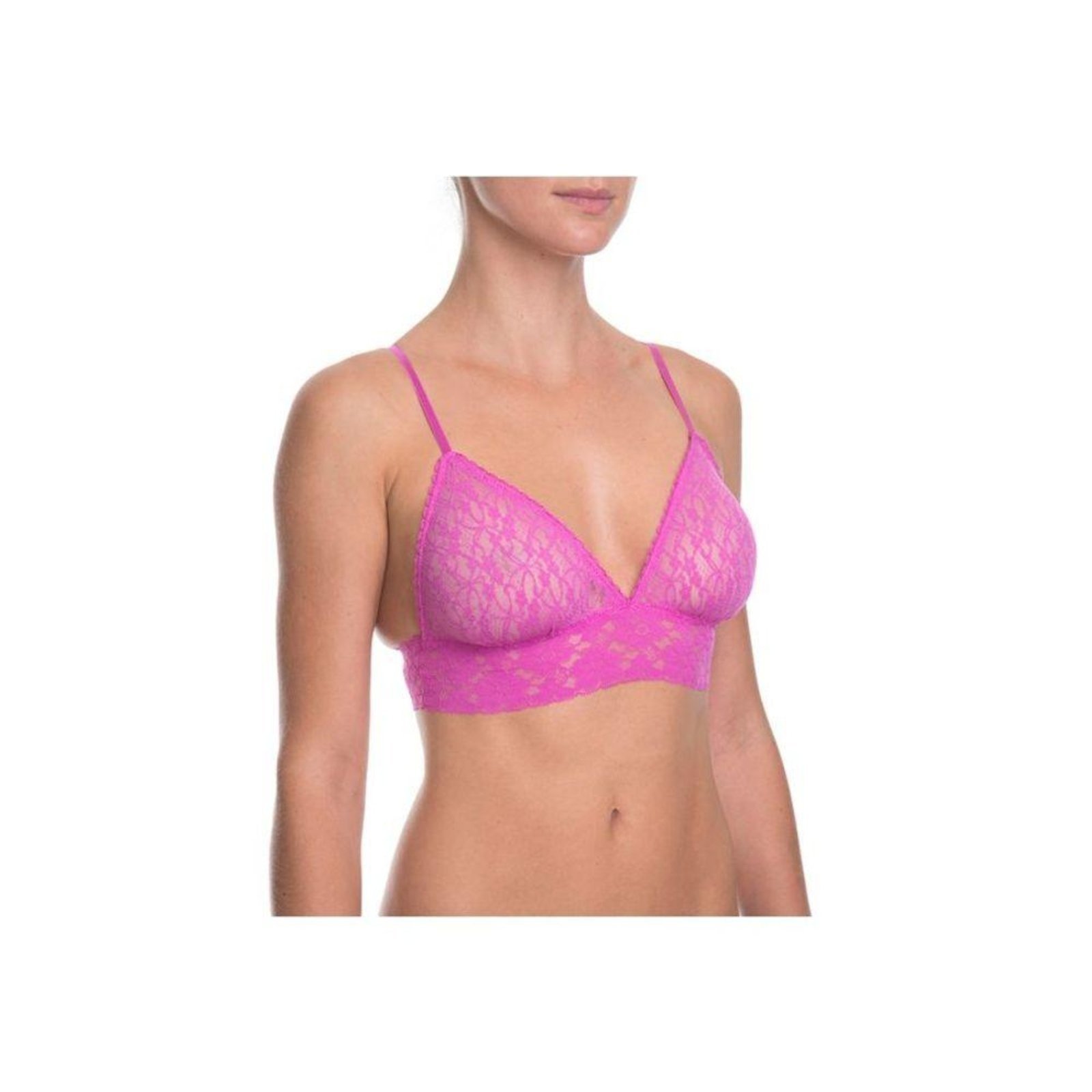 Sutiã Triângulo Renda Sweet Lace Rosa Violetinha Rosa