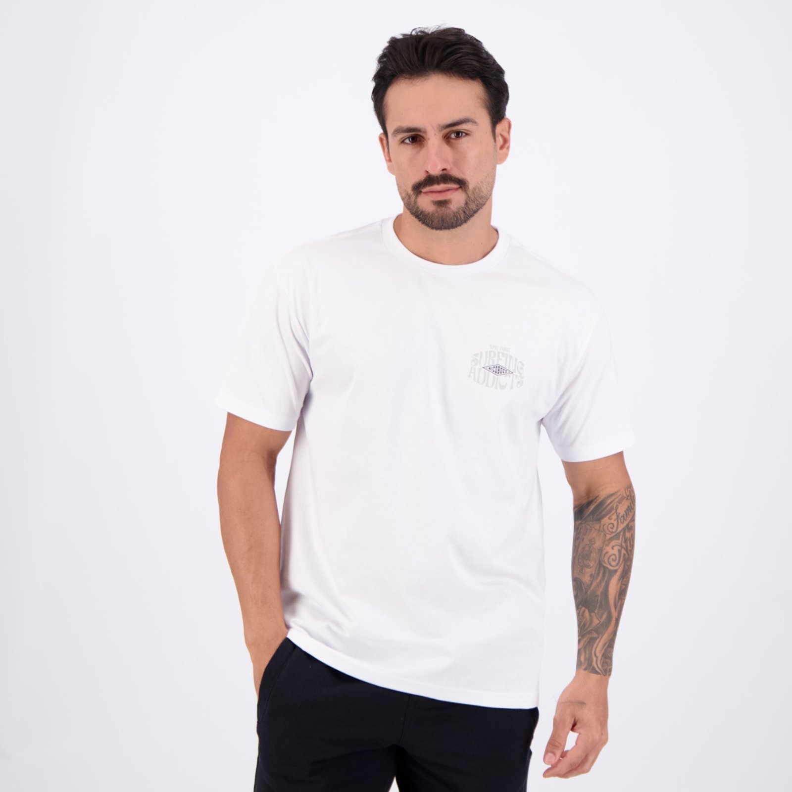 Vista 2 Camiseta Nicoboco Louder Branca branco Nicoboco branco