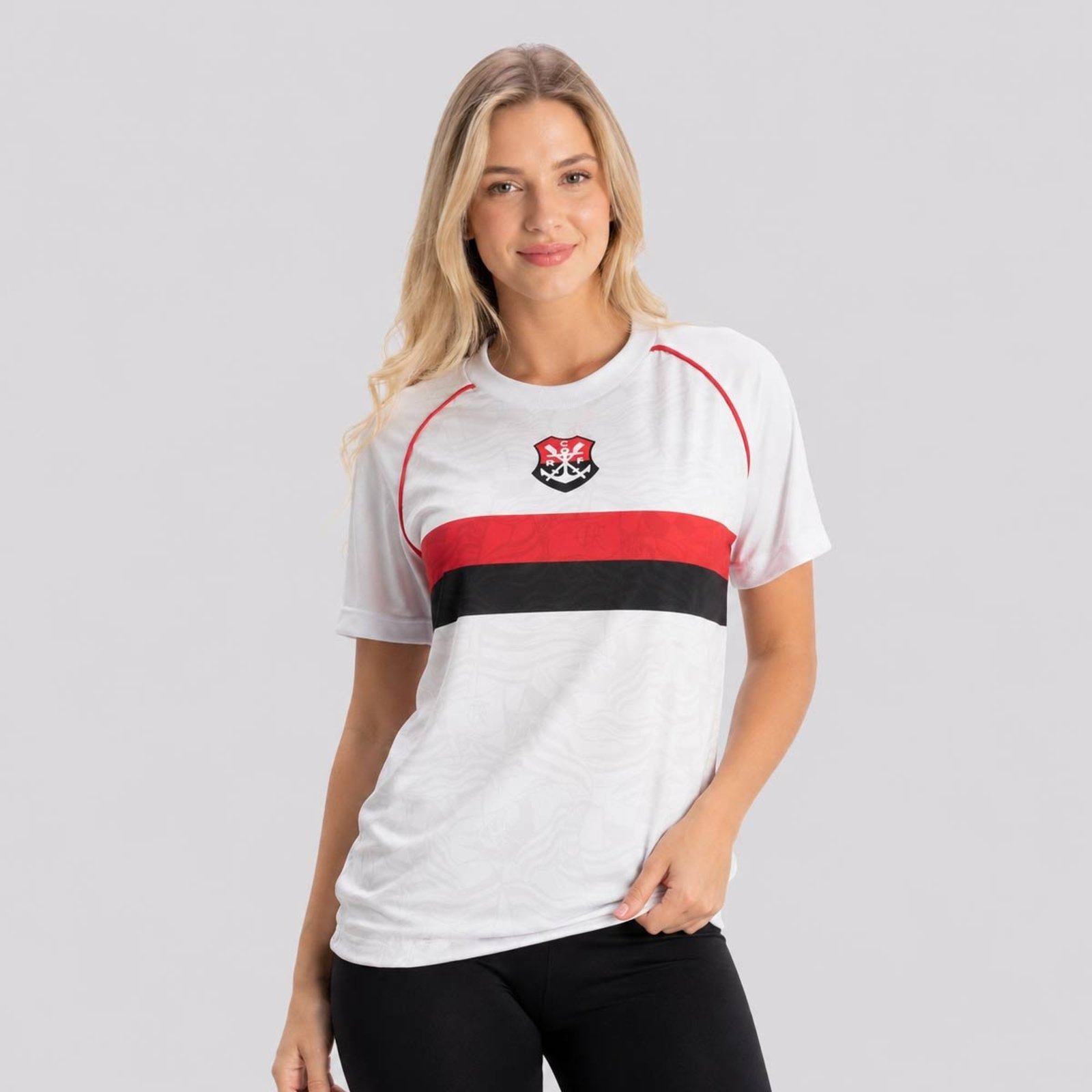 Camisa Flamengo Jeito Feminina Branca