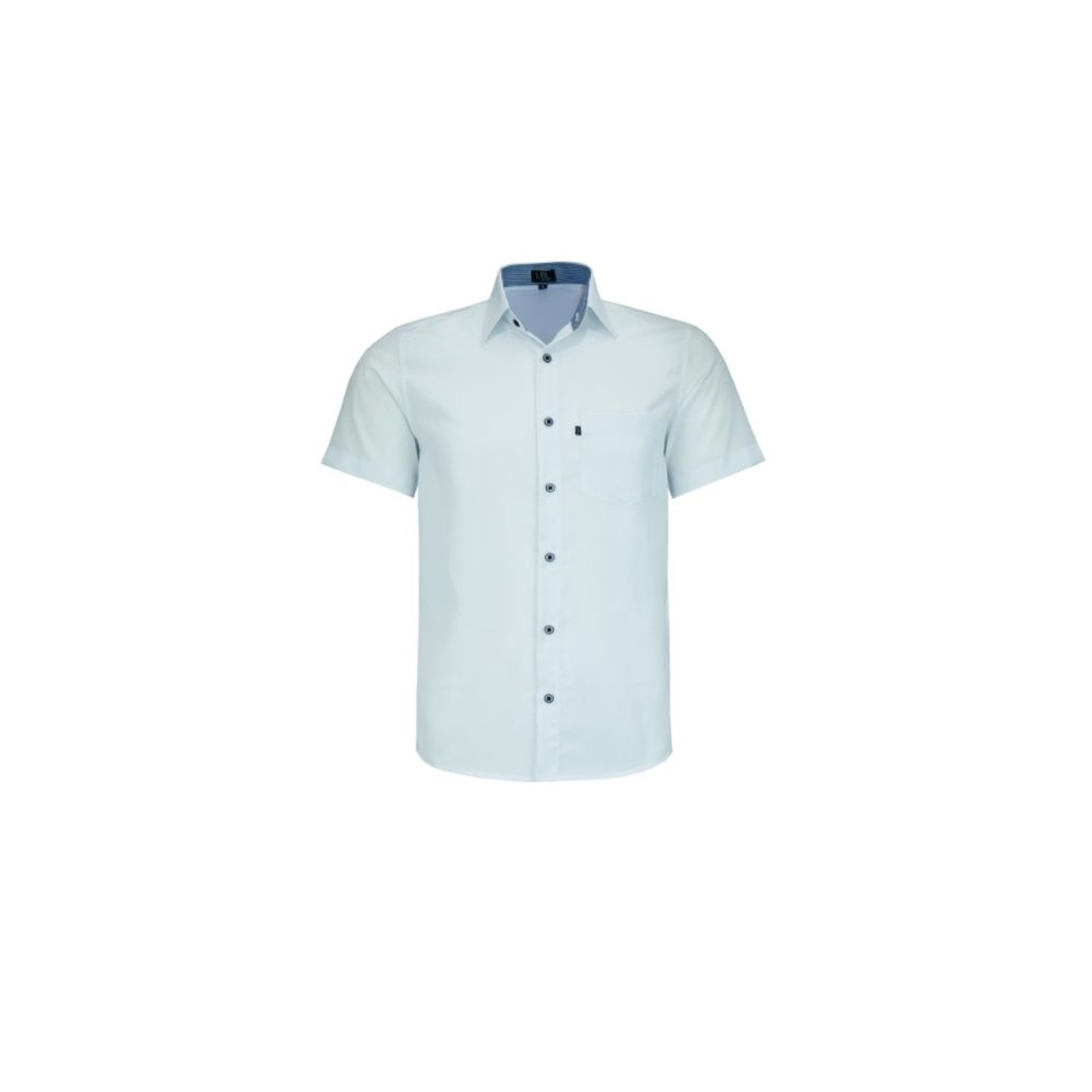 Camisa LBL Manga Curta em Poliéster Comfort Branco 3031