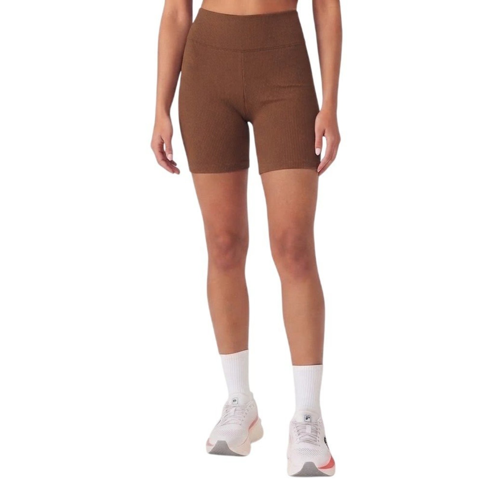 Bermuda Fila Life Ribbed III Marrom Feminina Fila Marrom