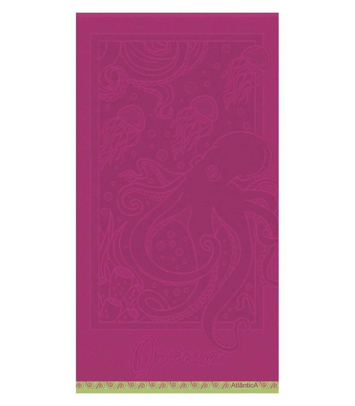Toalha de Praia Jaquard Fio Penteado Atlântica Roxo