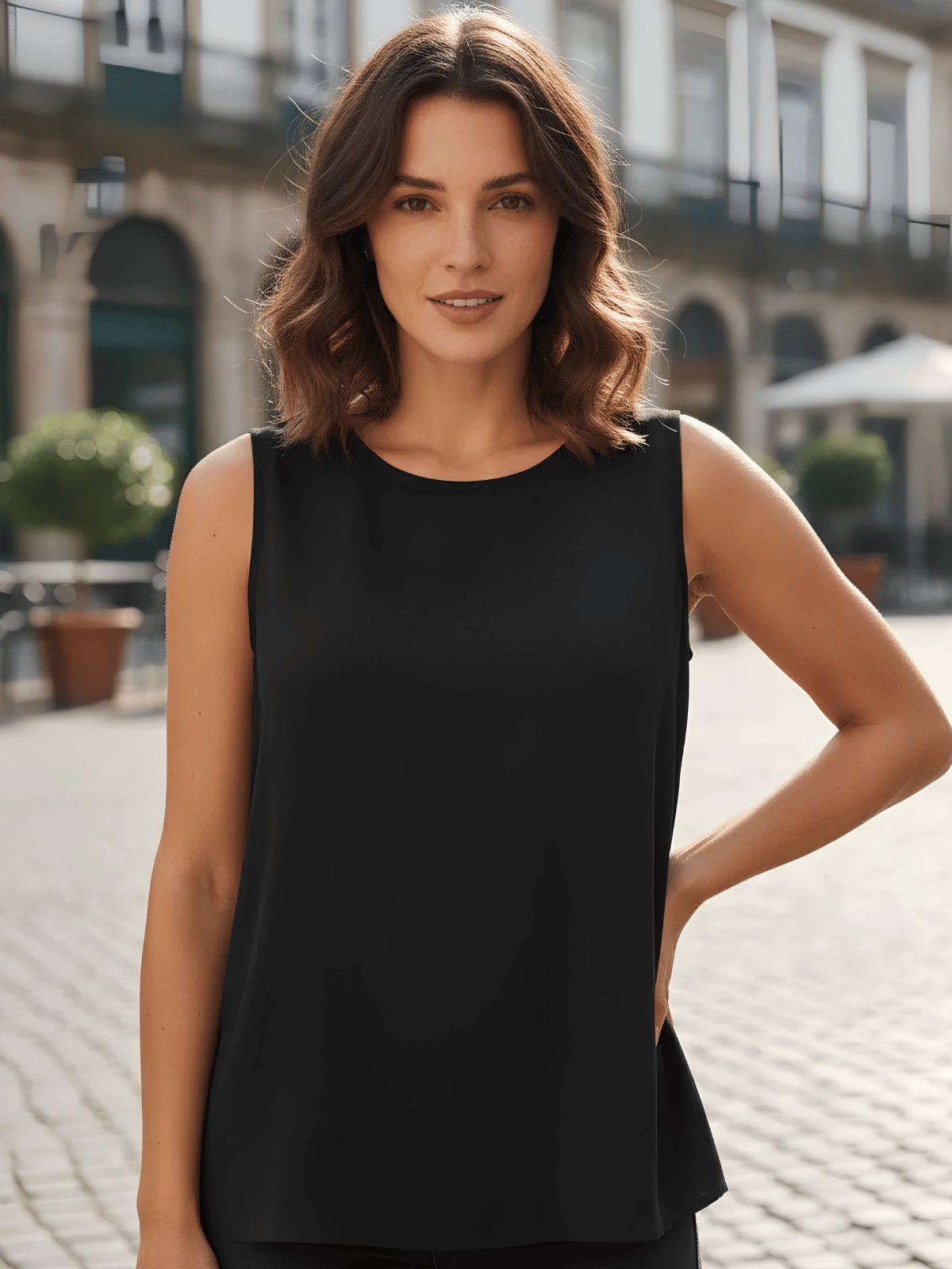 Blusa Regata Feminina Viscose Lunender