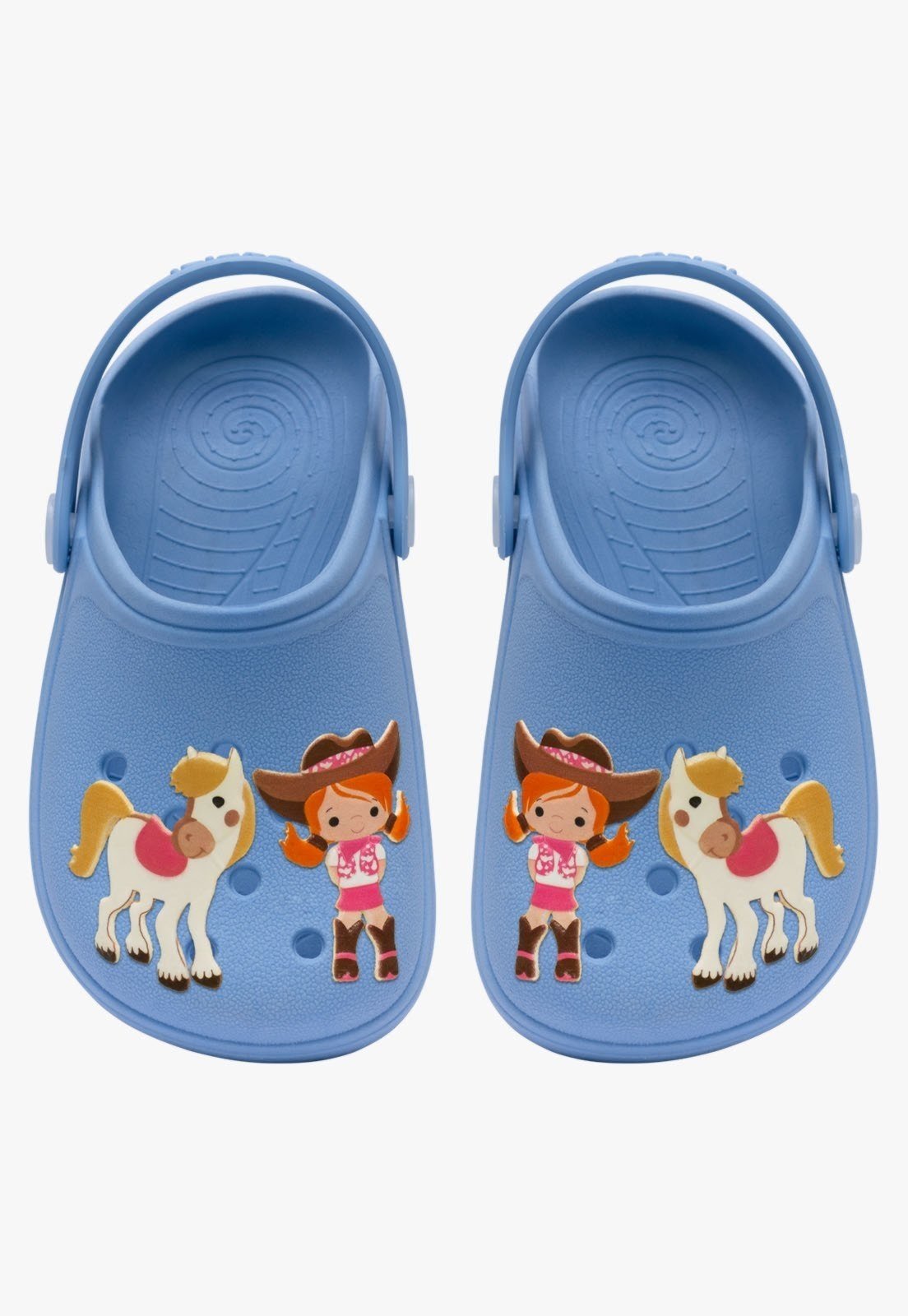 Infantil – Sandalia Babuche Pópidi Menina Cowgirl Azul